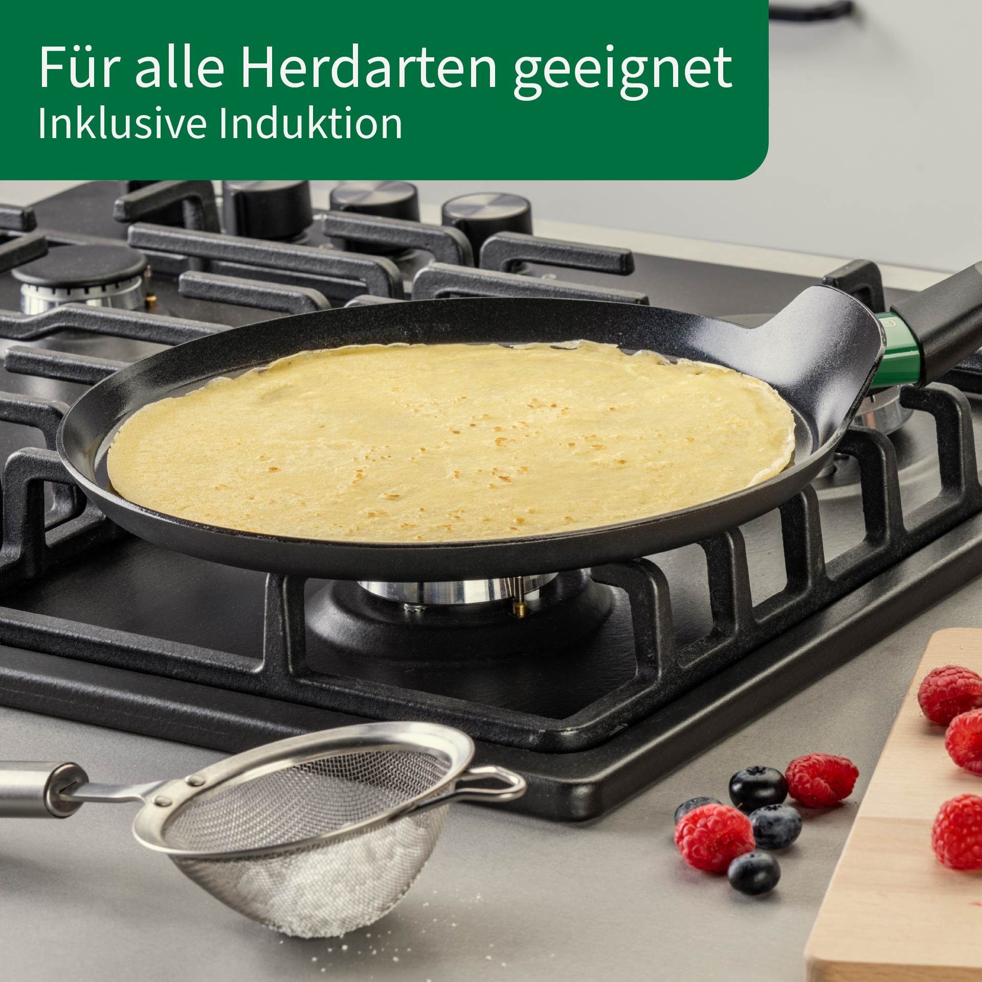 Chefkoch trifft Fackelmann Crêpepfanne Crêpepfanne, Pfannkuchenpfanne, Pancake-Pfanne, Kochpfanne