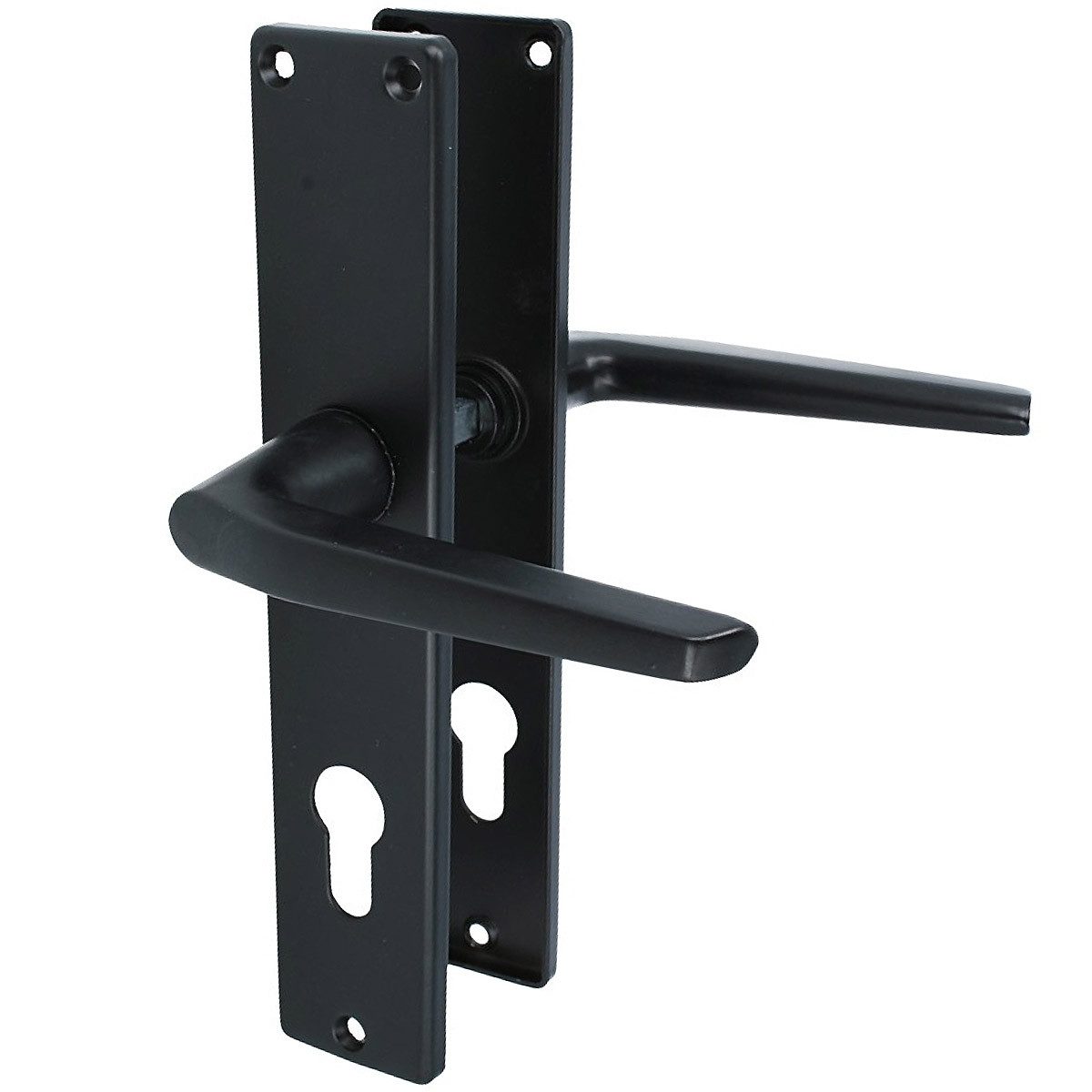 MS Beschläge Türgriff Türklinke Langschild Schwarz Türdrücker Türöffner, Ko günstig online kaufen