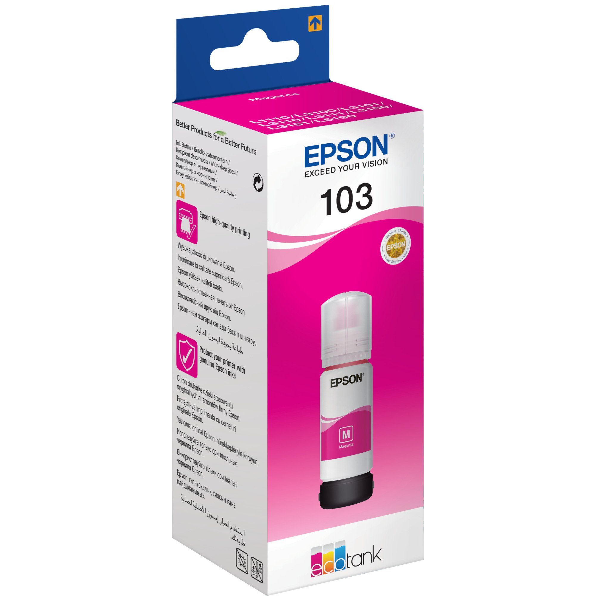 Epson Tonerkartusche Epson Tinte magenta 103 EcoTank (C13T00S34A10)