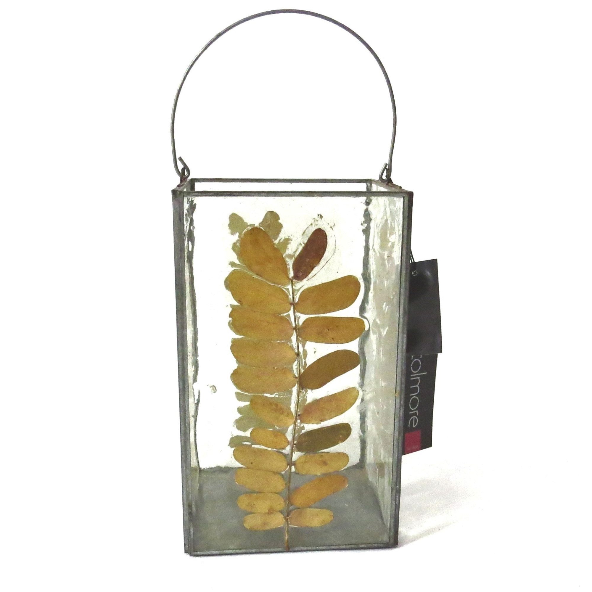 colmore Windlicht Windlicht Laterne Industrial Stil Glas Metall 26 cm, Industrial Stil