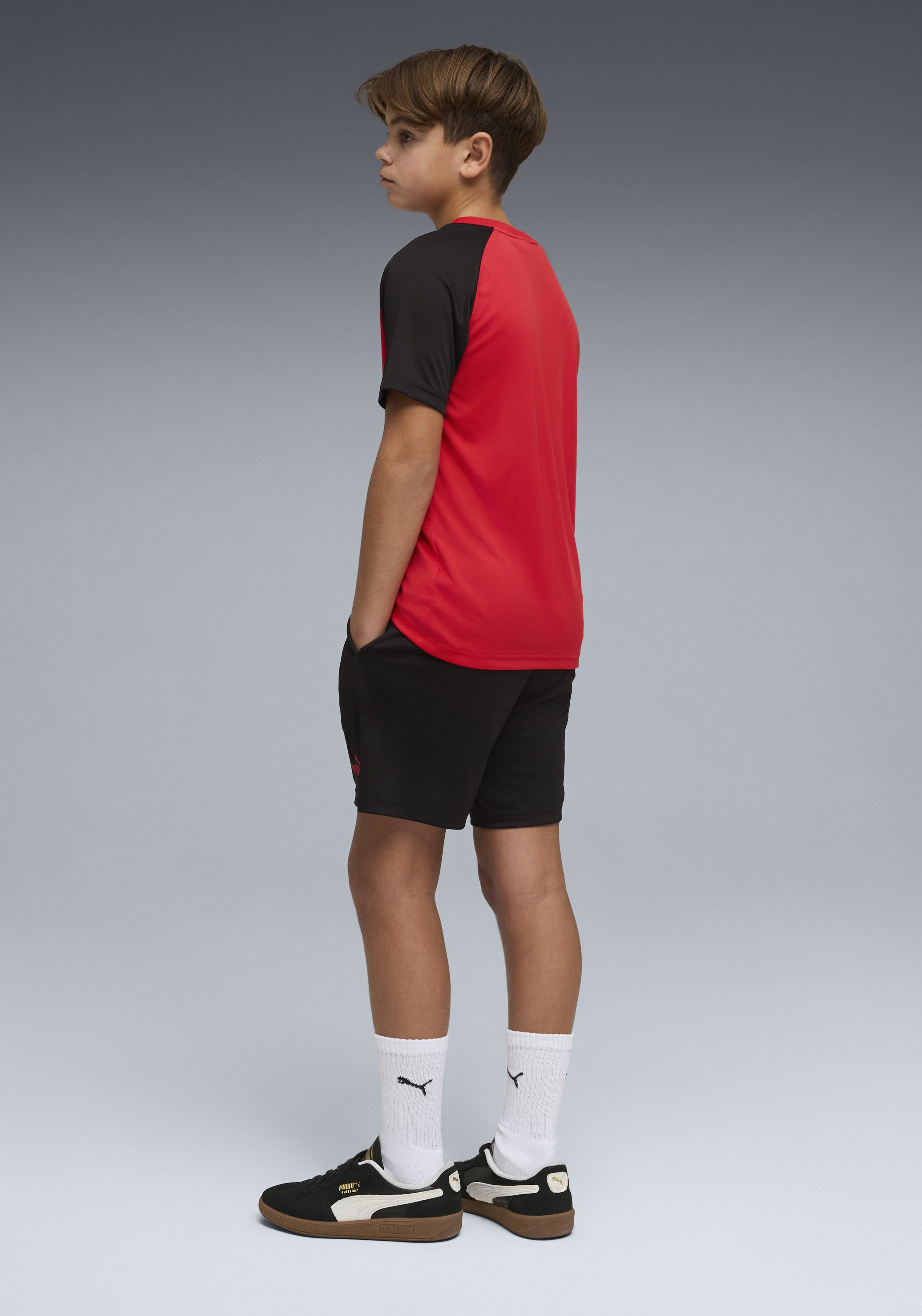 PUMA Trainingsanzug ESS NO.1 LOGO POLY TEE AND SHORTS SET B (2-tlg), zweiteiliges Set, mit DryCELL Technologie, atmungsaktiv