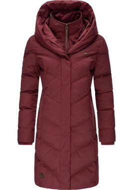 Ragwear Winterjacke Natalka stylischer, gesteppter Winterparka mit gefütterter Kapuze