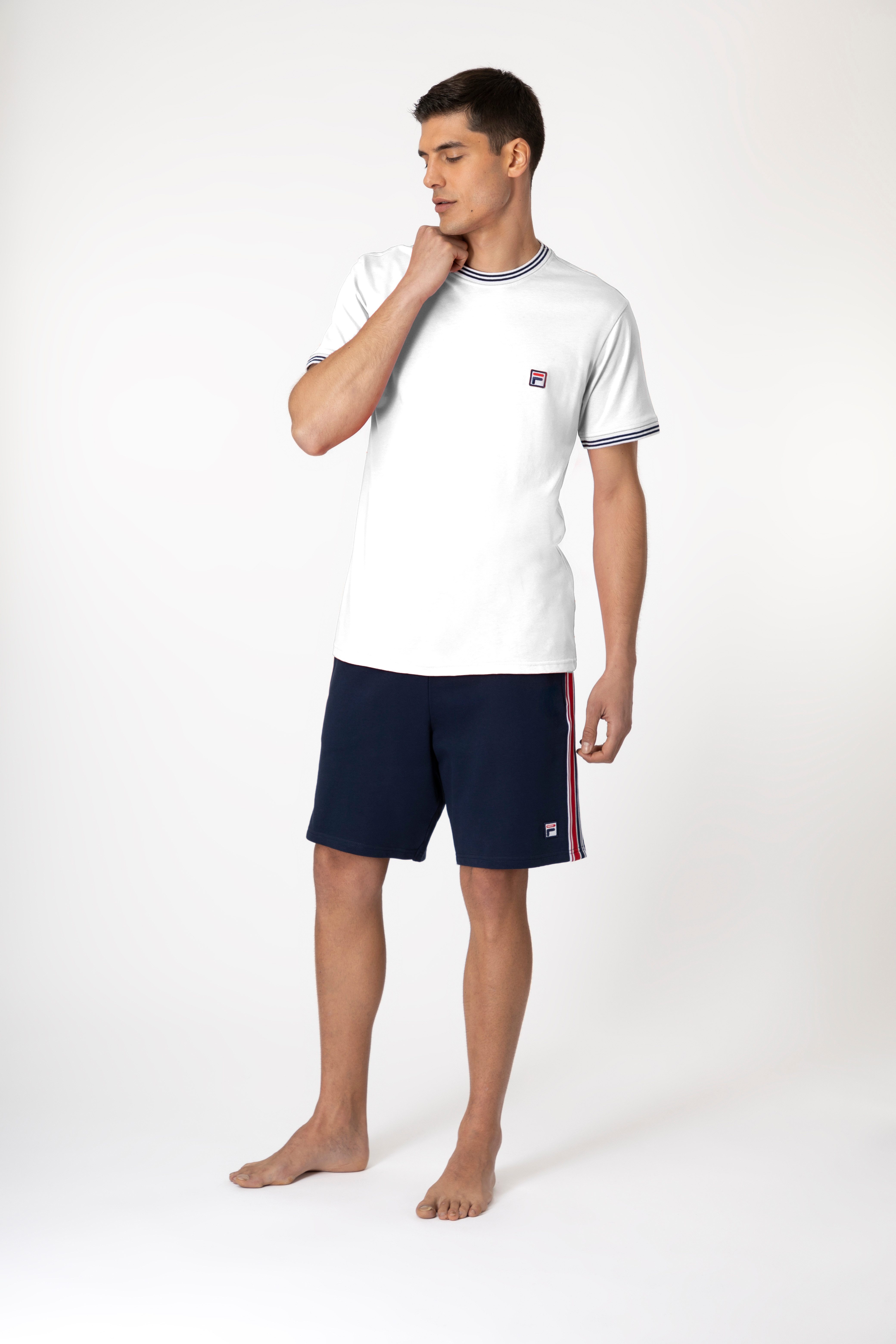 Fila Pyjama MAN JERSEY TOP + FRENCH TERRY PANTS PYJAMAS (2 tlg) mit sportli günstig online kaufen
