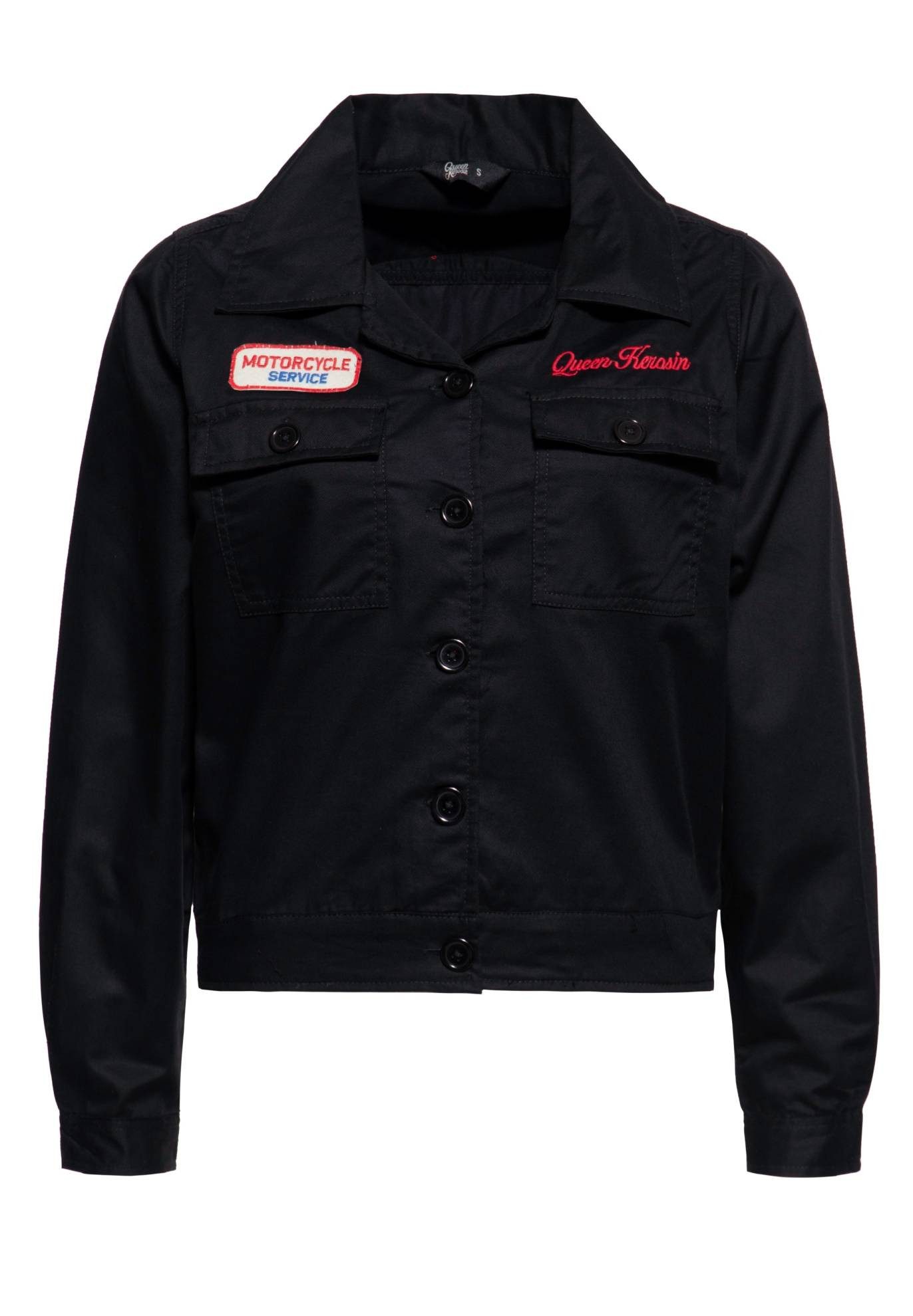 QueenKerosin Collegejacke Faster Then The Wind günstig online kaufen