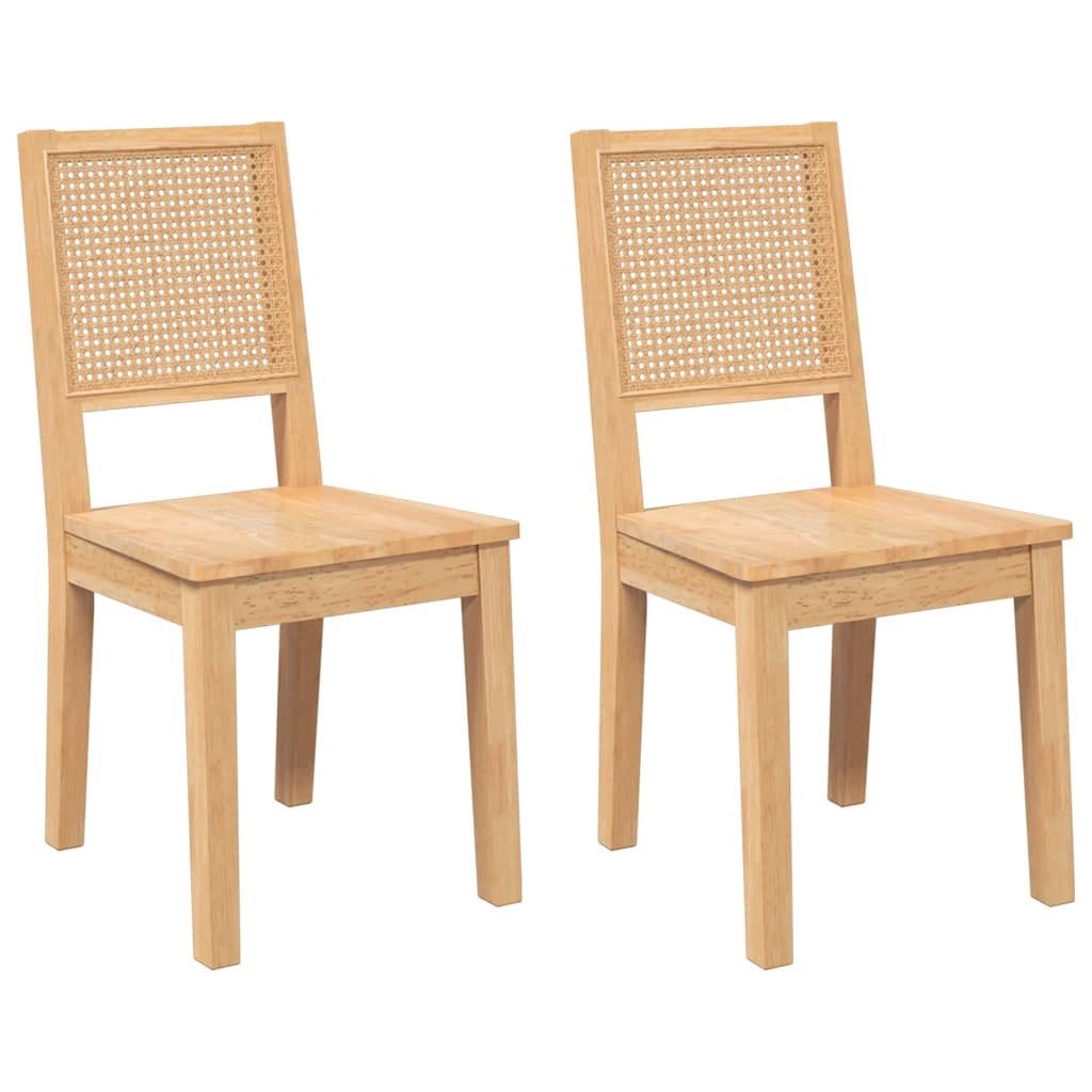 vidaXL Esszimmerstuhl Esszimmerstühle 2 Stk. Massivholz günstig online kaufen