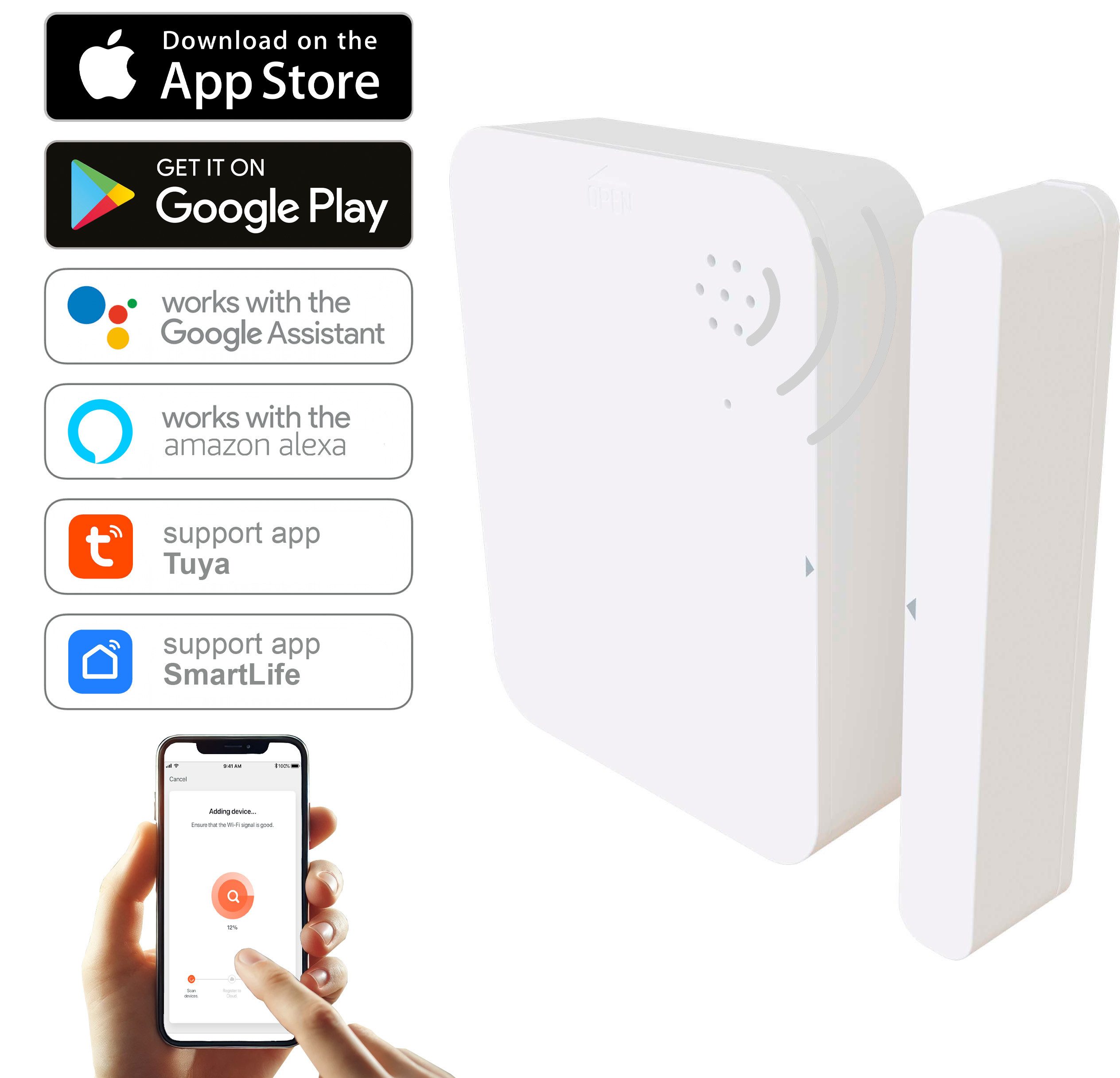 Northpoint Wifi Alarmsystem 2er-Set für Fenster & Türen TUYA Alarmanlage