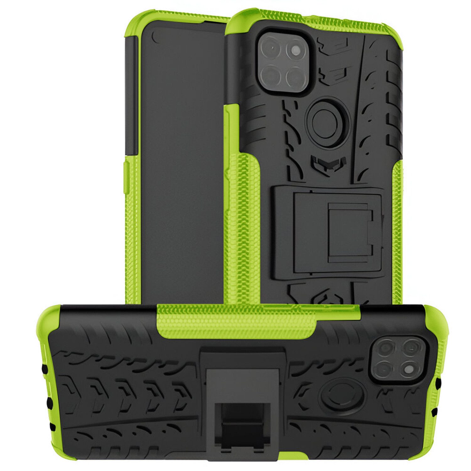 betterfon Handyhülle für Motorola Smartphone Robuste Outdoor Schutzhülle Panzer Case, Stoßfeste Dual-Layer Hülle mit Kickstand kratzfest und formstabil