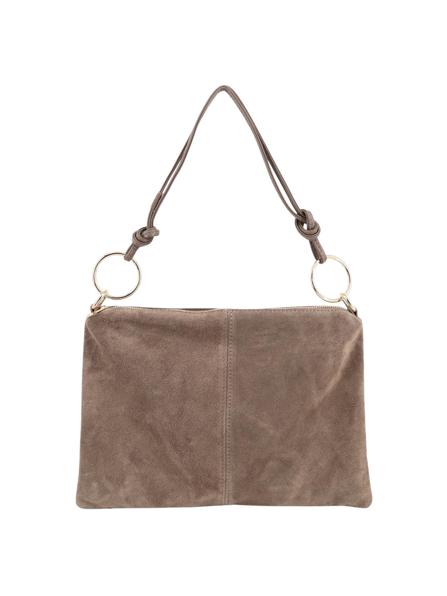 BRISE TASCHE Schultertasche Schultertasche mit Fransen aus Wildleder- Trendiger Alltagsbegleiter (Einzeltasche, 1-teilig)