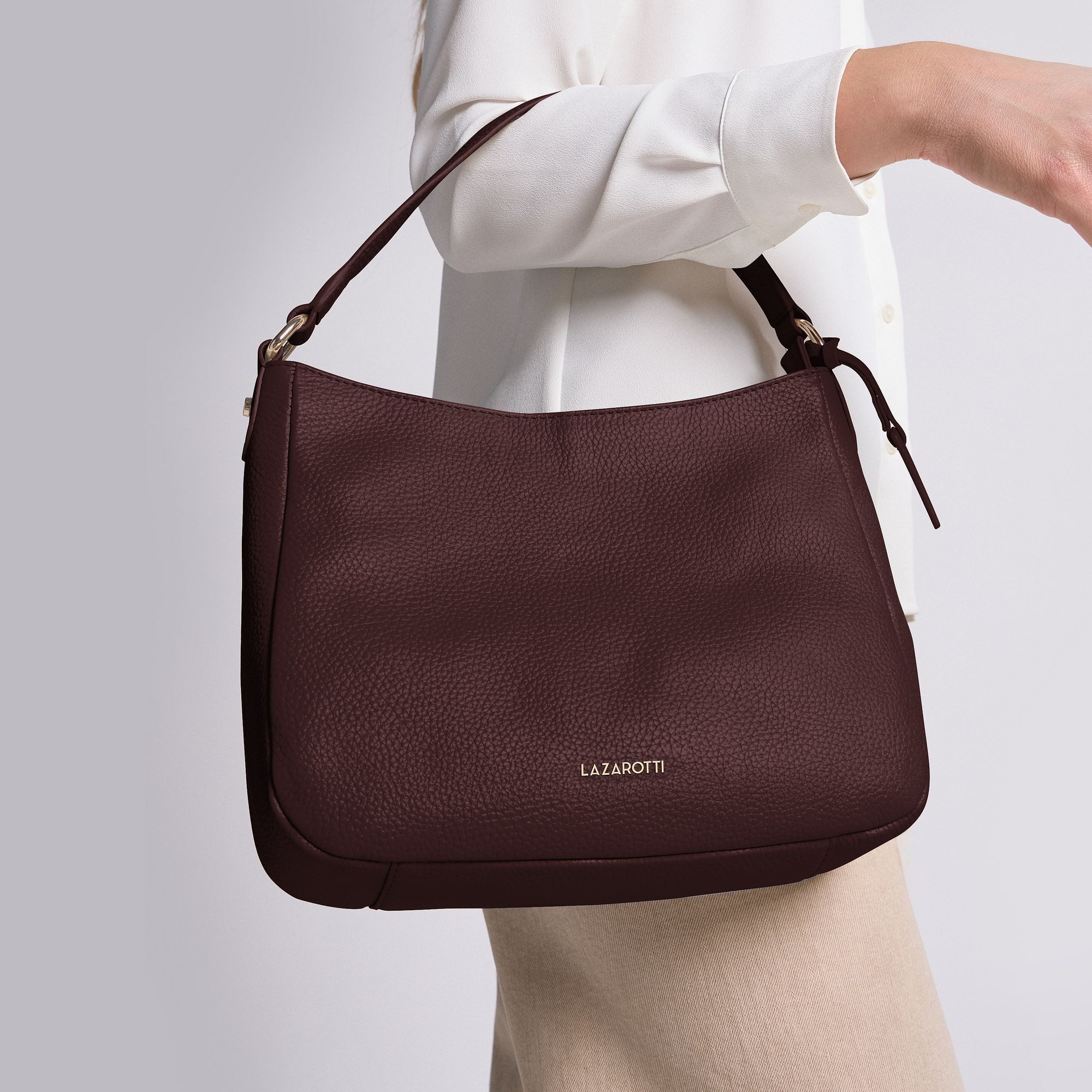 Lazarotti Schultertasche Bologna Leather1, Leder günstig online kaufen