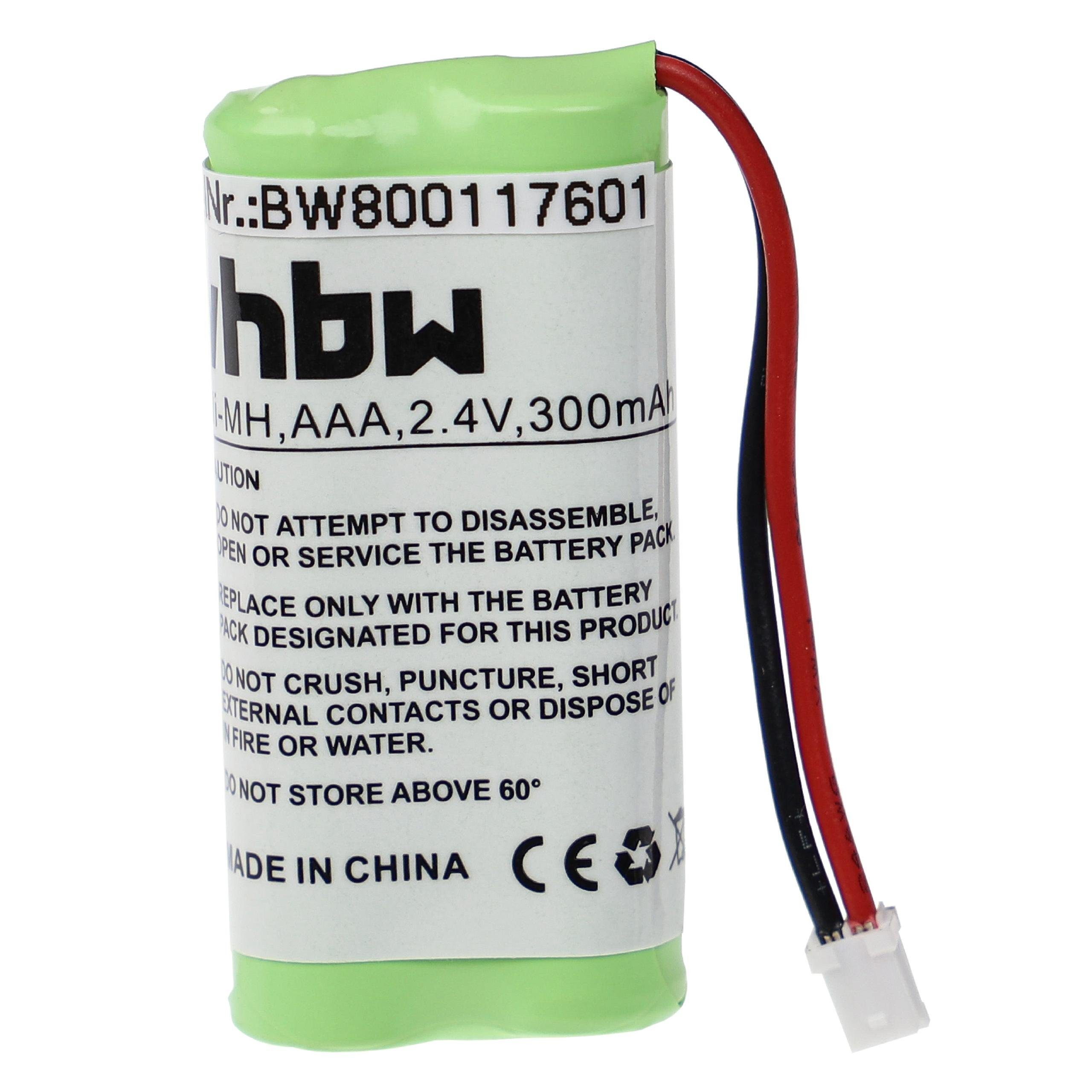 vhbw Akku Ersatz für Dentsply GP50NH4SMXZ für Lampe / Multifunktionslampe Akku Akku NiMH 300 mAh (2,4 V, 1 St), Leistungsfähiger Austausch-Akku für Ihr medizinisches Gerät