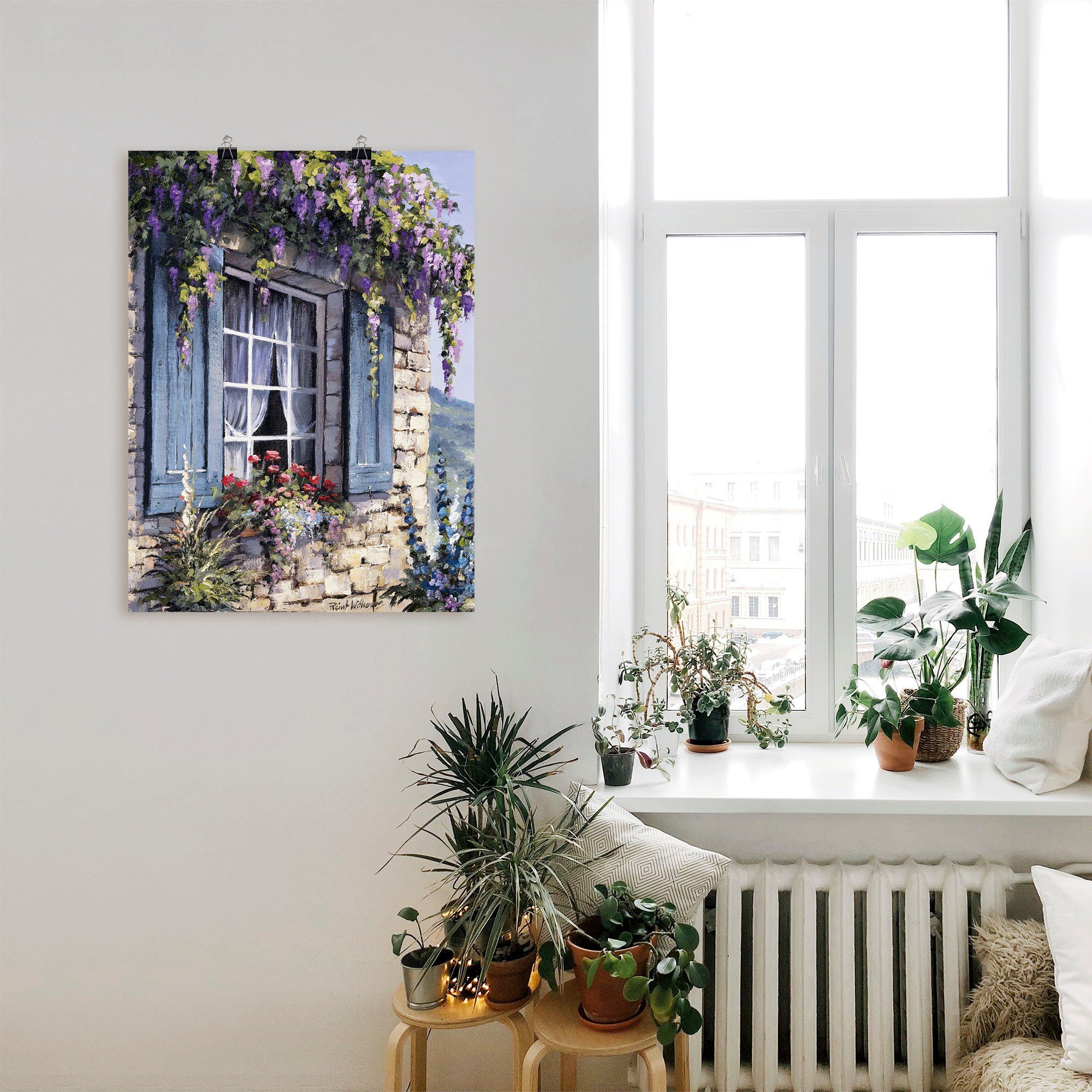 Artland Wandbild Fenster I, Fenster & Türen (1 St), als Leinwandbild, Poster in verschied. Größen