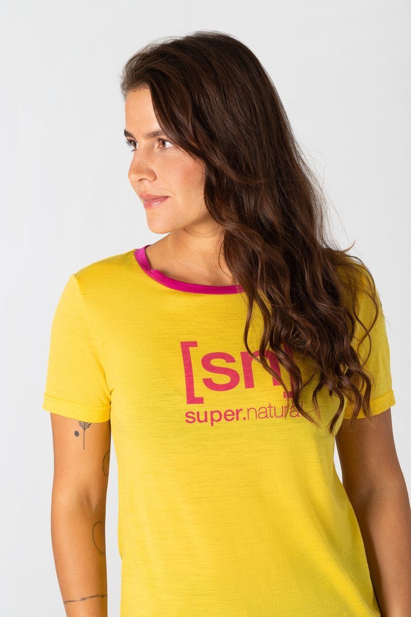 SUPER.NATURAL Print-Shirt Merino T-Shirt W THE günstig online kaufen