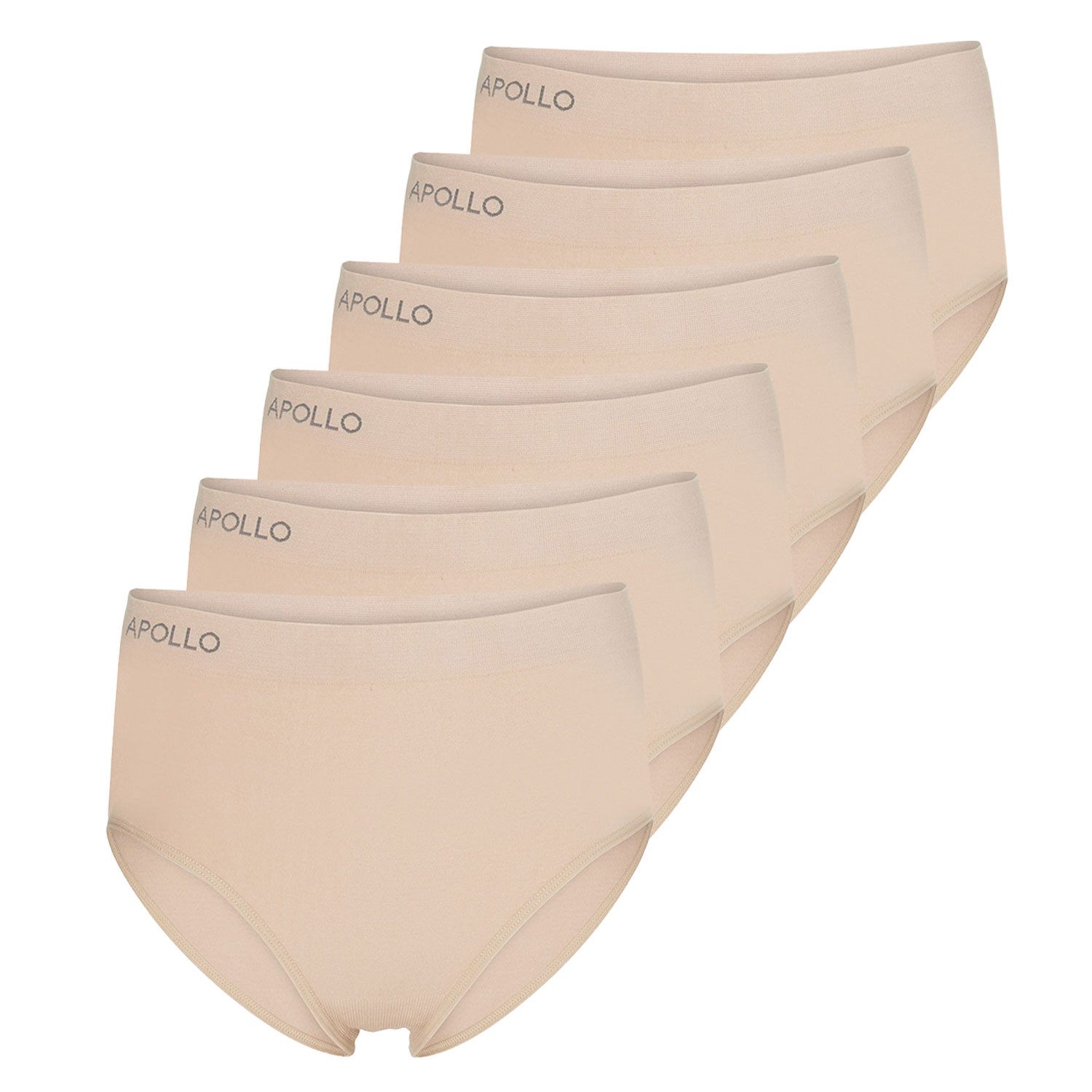 Apollo Slip Basic Seamless (6-St) High Waist, Baumwoll-Stretch günstig online kaufen