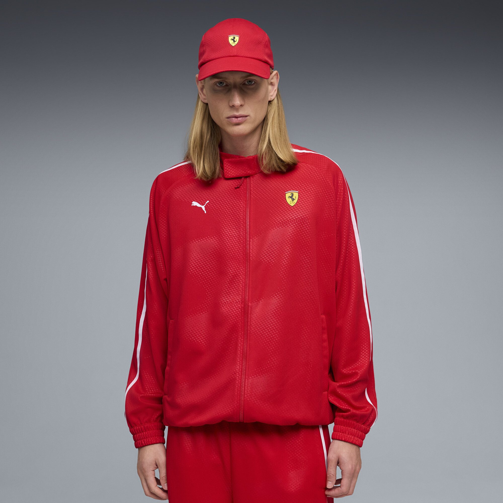 PUMA Sweatjacke Scuderia Ferrari T7 Oversized Trainingsjacke Herren