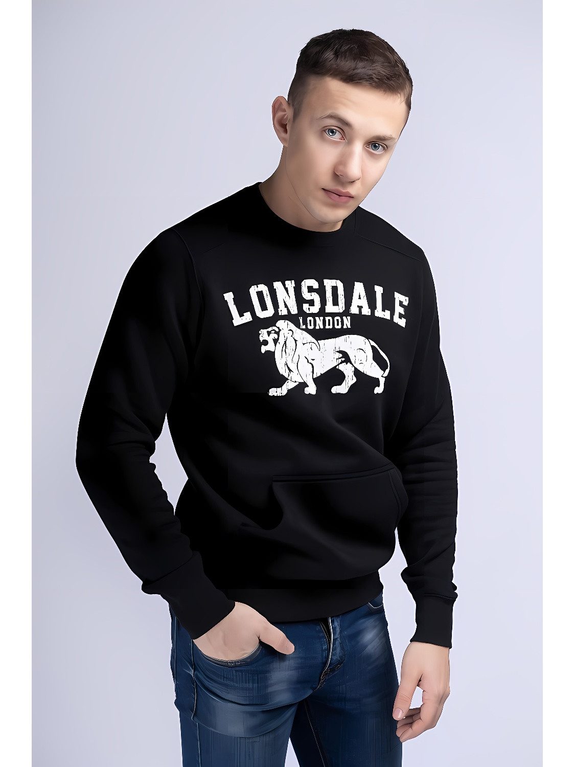 Sweatshirt Lonsdale Rundhals Slimfit Sweatshirt Kersbrook