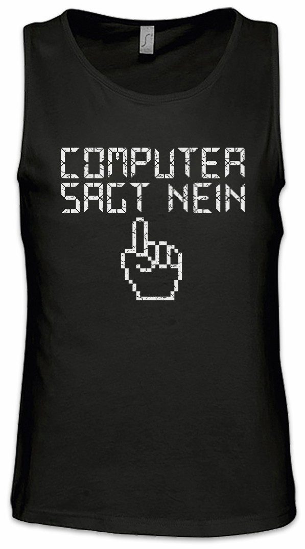 Tanktop Computer Sagt Nein Ärmelloses T-Shirt Programmierer Informatiker Nerd