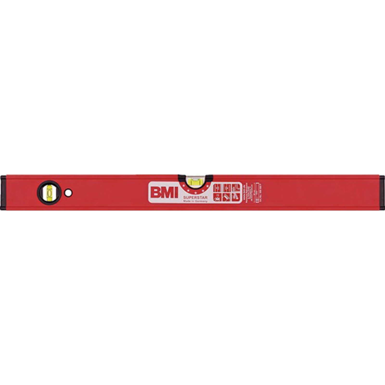 BMI Wasserwaage BMI Wasserwaage SUPERSTAR 100cm Alu.rot ± 0,5 mm/m - 696100 P