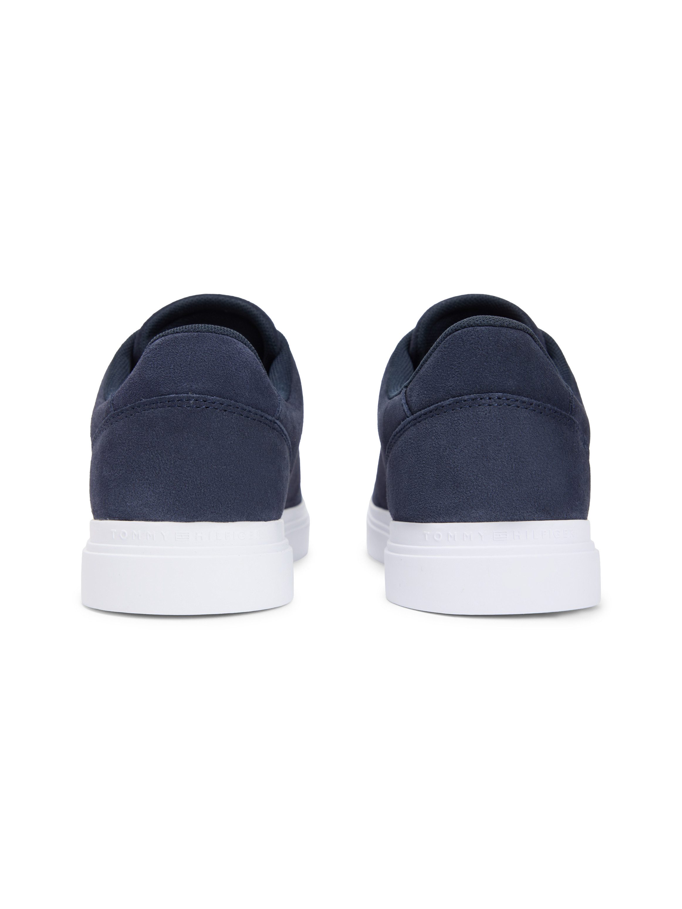 Tommy Hilfiger TH FEMININE CUPSOLE SUEDE Plateausneaker Freizeitschuh, Halbschuh, Schnürer mit Logoschriftzügen