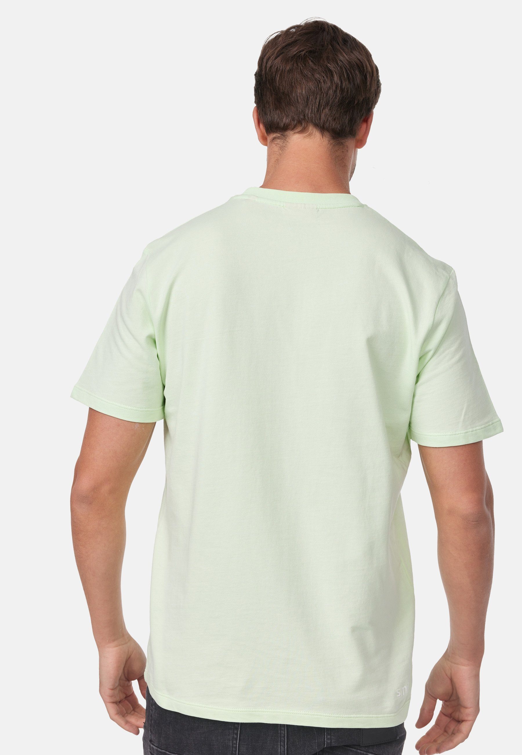 smiler. T-Shirt laugh. mit modernem Design grün