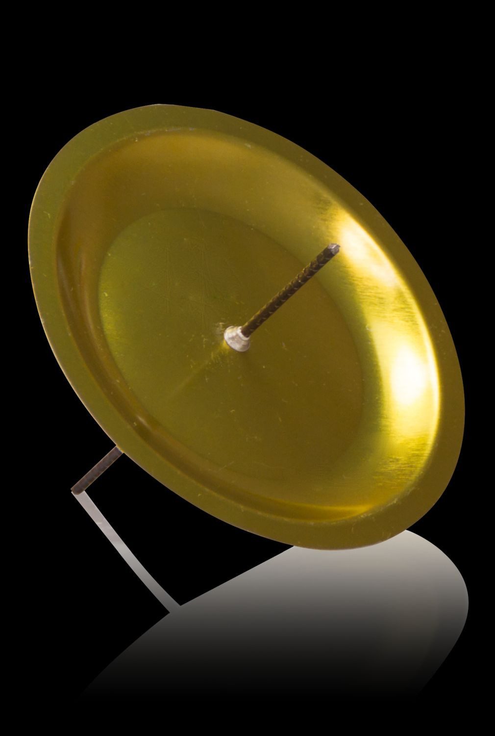 INNA-Glas Kerzenhalter Kristoffer für Adventskranz, für Kerzen ca. Ø5cm, Gold, 8cm, Ø12cm