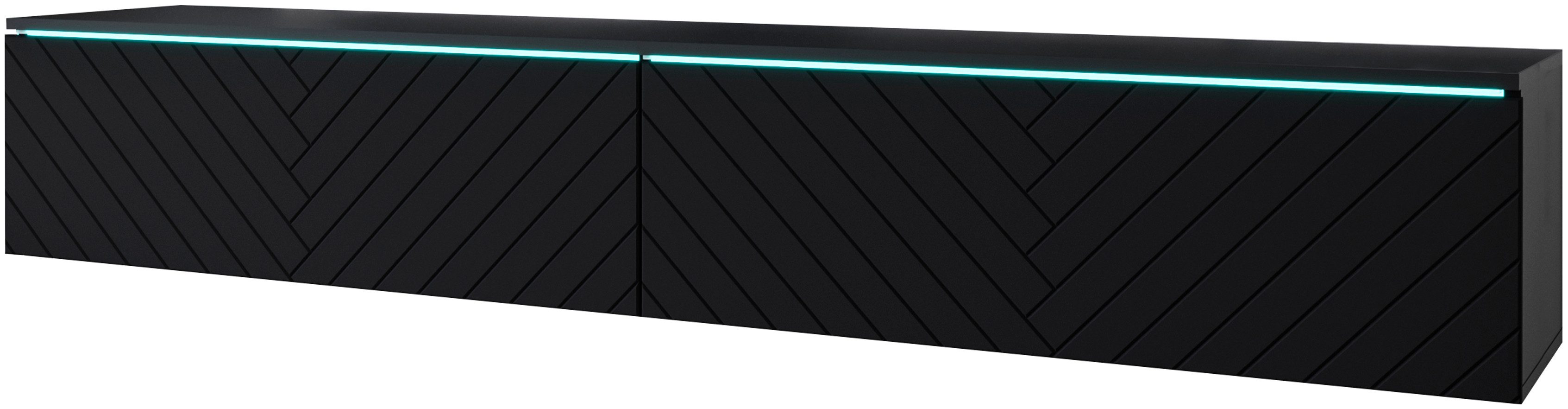 INOSIGN Lowboard Vera, wahlweise mit oder ohne Beleuchtung, gefräste MDF Fr günstig online kaufen