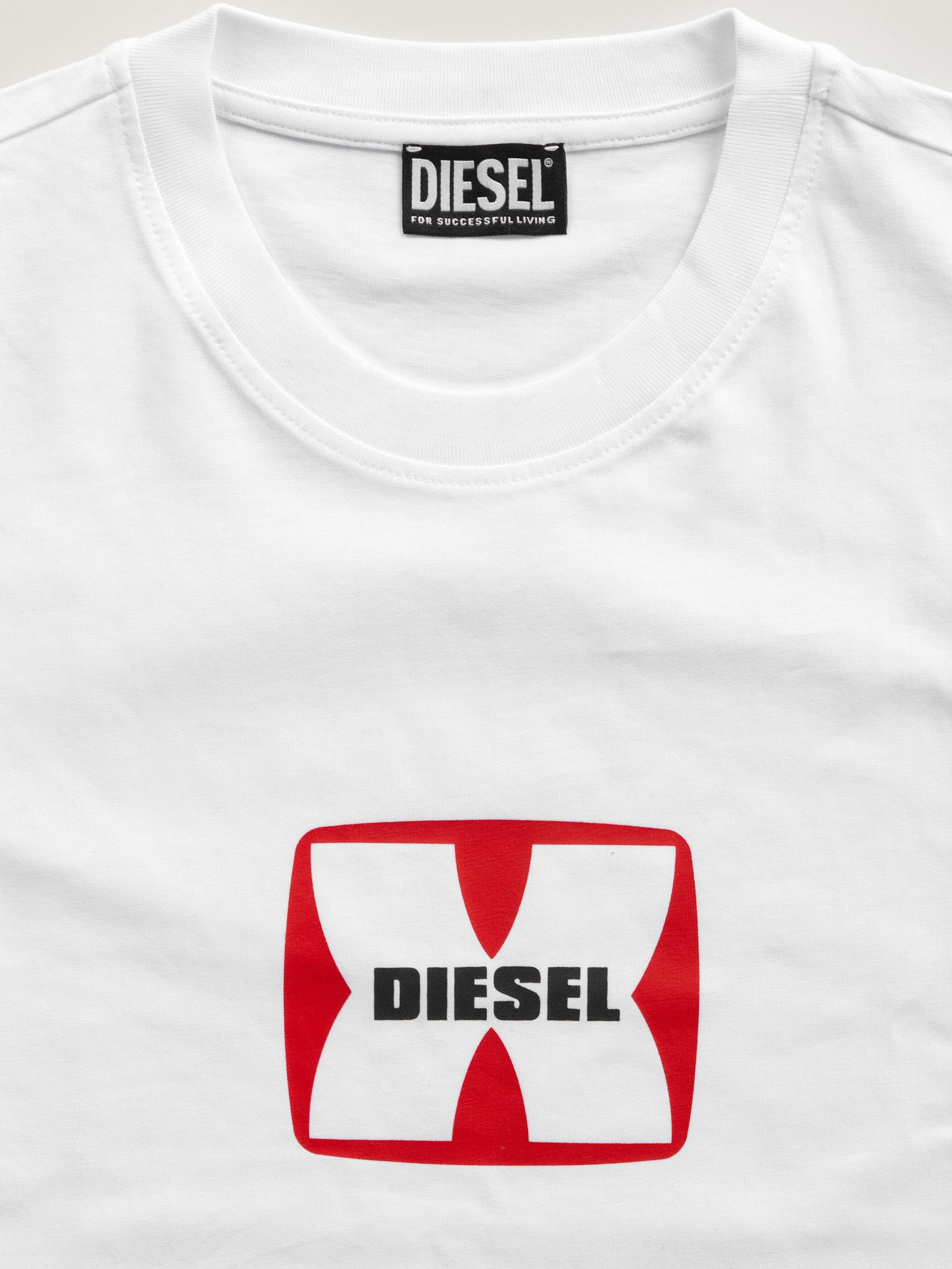 Diesel Rundhalsshirt Slim Fit Logo Shirt - T-DIEGOR-K47