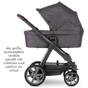 ABC Design Kombi-Kinderwagen Condor 4 - Street, (9-tlg), 3in1 Kinderwagen Buggy Set mit Babyschale, Babywanne, Sportsitz, Regenschutz & Zubehör
