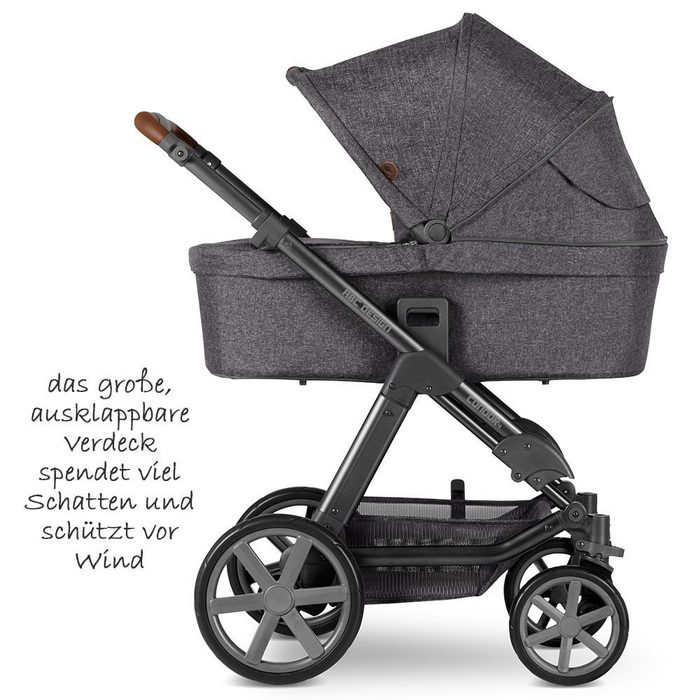 ABC Design Kombi-Kinderwagen Condor 4 - Street (9-tlg) 3in1 Kinderwagen Buggy Set mit Babyschale Babywanne Sportsitz Regenschutz &amp; Zubehör CH10053