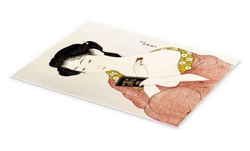 Posterlounge Poster Goyo Hashiguchi, Eine Frau in Unterwäsche, Orientalisches Flair Malerei