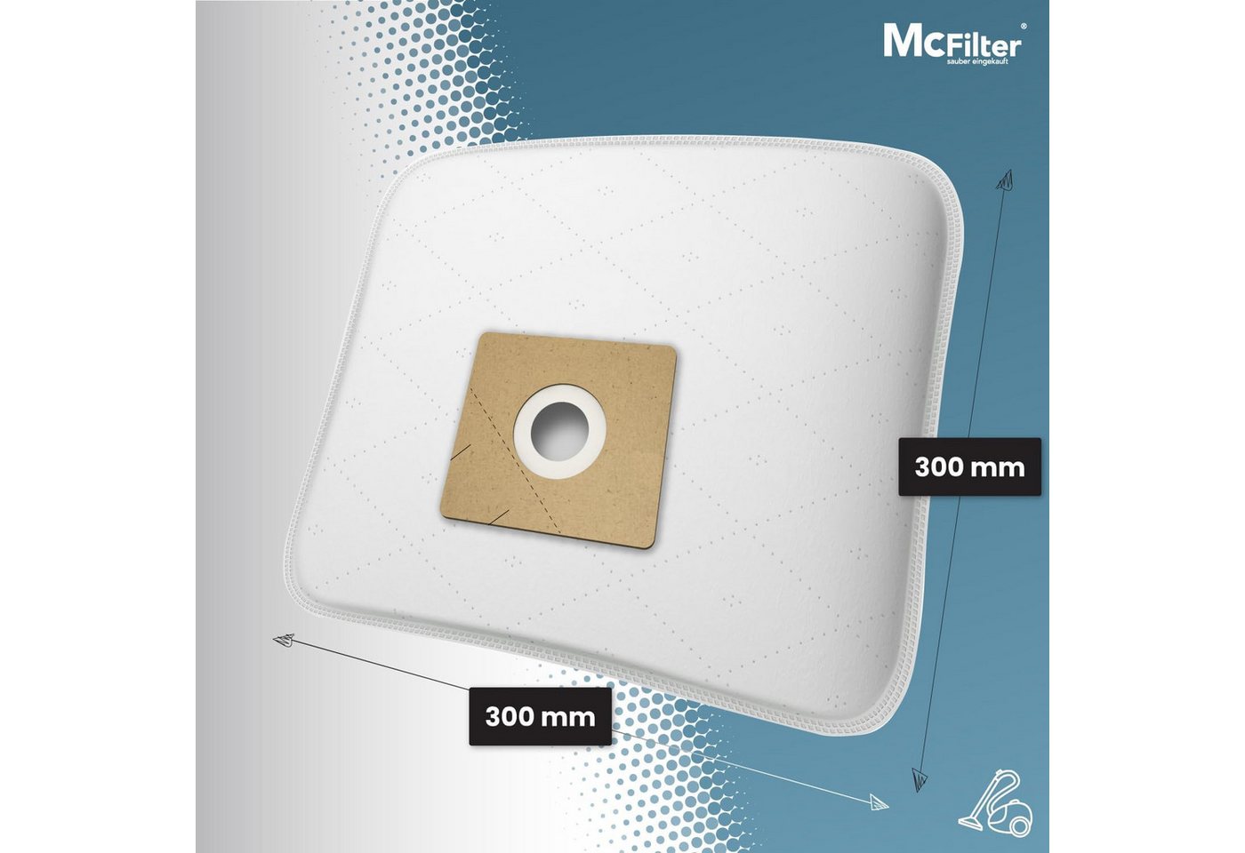 Thumbnail - McFilter Staubsaugerbeutel 10 Stück oder 20 Stück, passend für Bomann, Clatronic, Dirt Devil, Samsung, Severin uvm, 10 S...