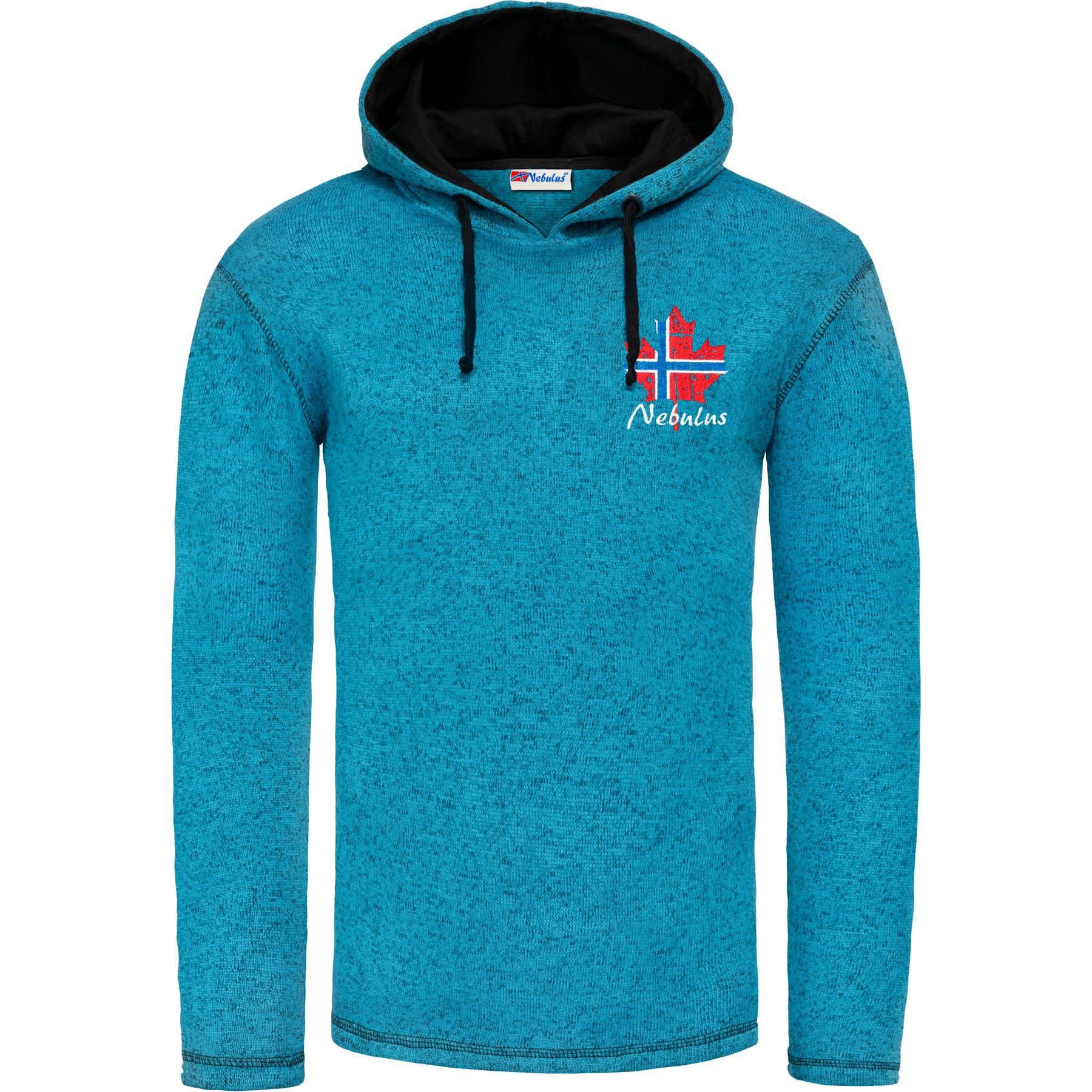 Nebulus Hoodie JAKE, P5240 - Herren, türkis-schwarz, M