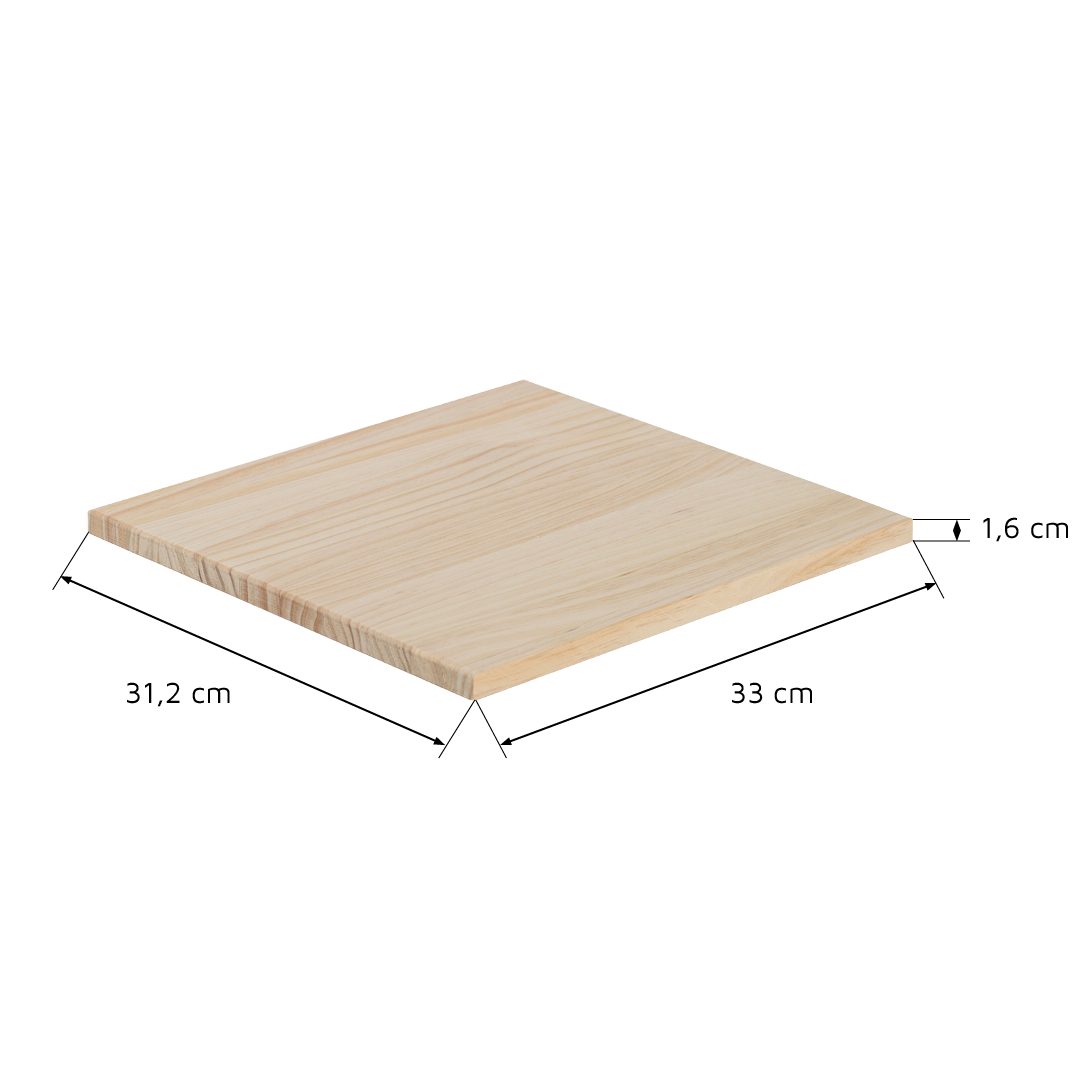 Astigarraga Kit Line Einlegeboden Vollholz-Regalboden - Dinamic, Einlegebod günstig online kaufen