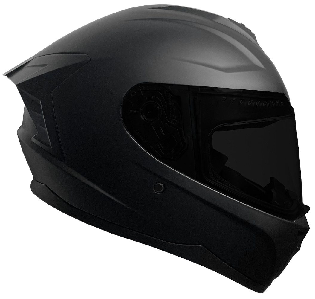 RALLOX Helmets Motorradhelm Motorradhelm M72 matt schwarz S M L XL