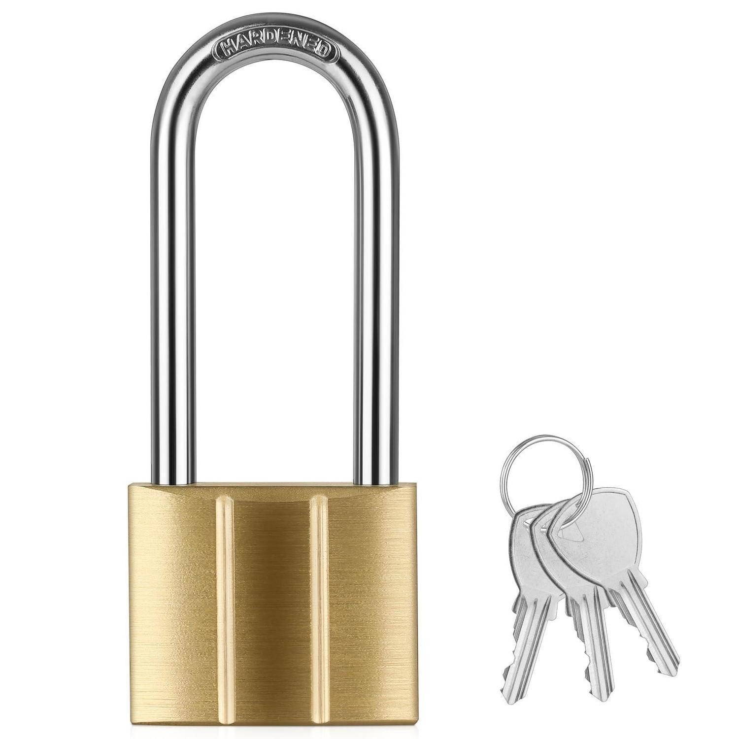 LuxusKollektion Vorhängeschloss Messing Vorhängeschloss 6mm Bügel korrosionsbeständig
