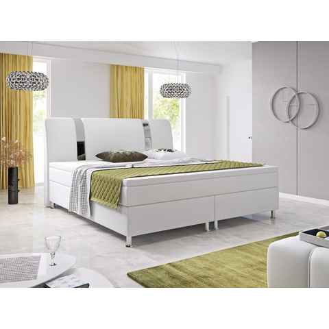 interbed Boxspringbett Riva 180x200 cm inkl. Topper (inkl.Kopfteill, inkl.Topper, inkl.Federkernmatratze)