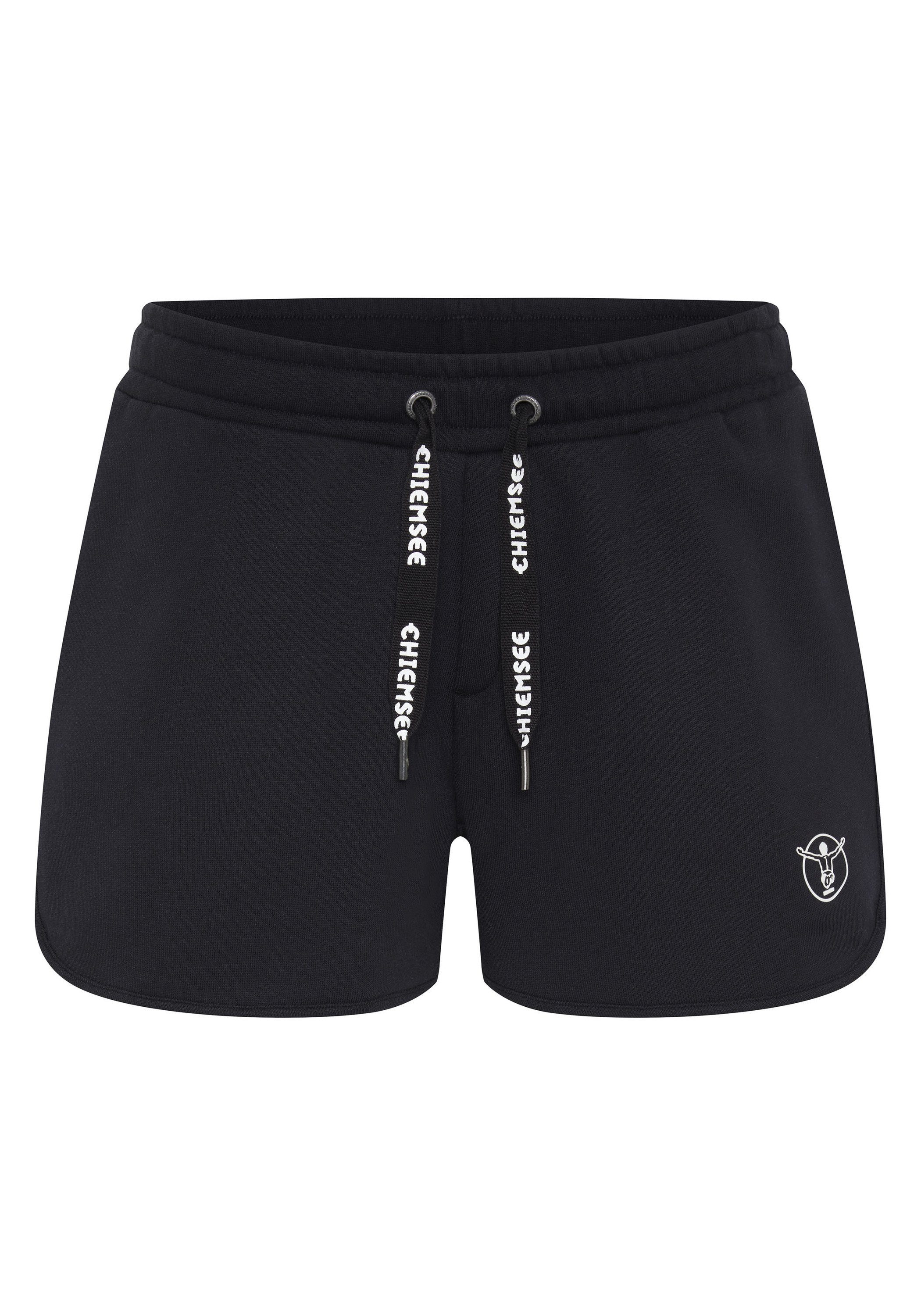 Deep Chiemsee breitem mit Sweat-Shorts Sweatshorts Bund 1 Black