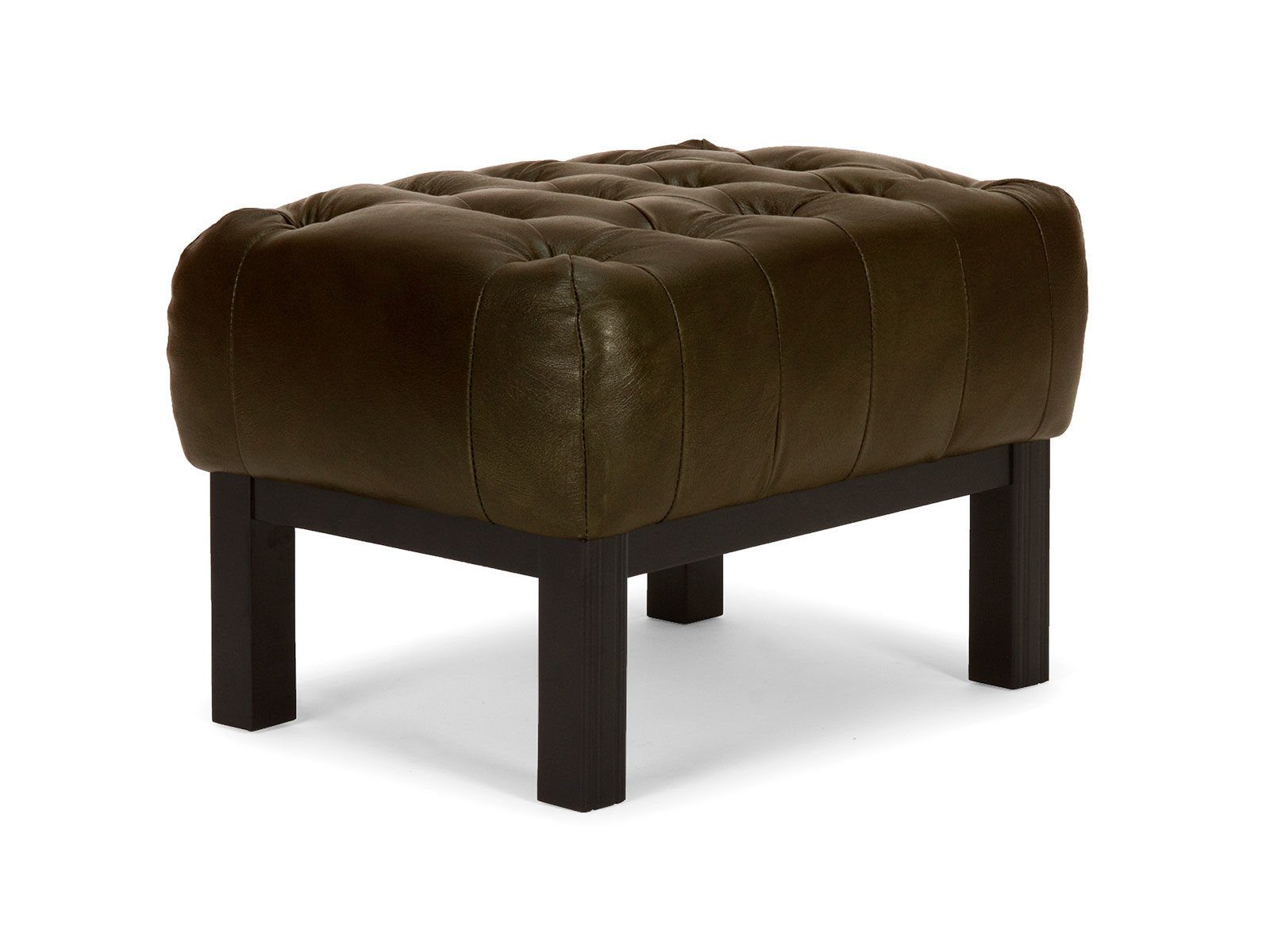massivum Fußhocker Hocker Chesterfield Kingsfield braun