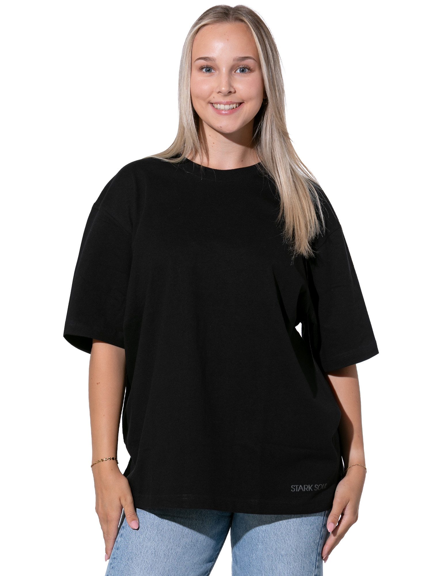 Stark Soul® T-Shirt Damen Oversize T-Shirt Heavy Weight