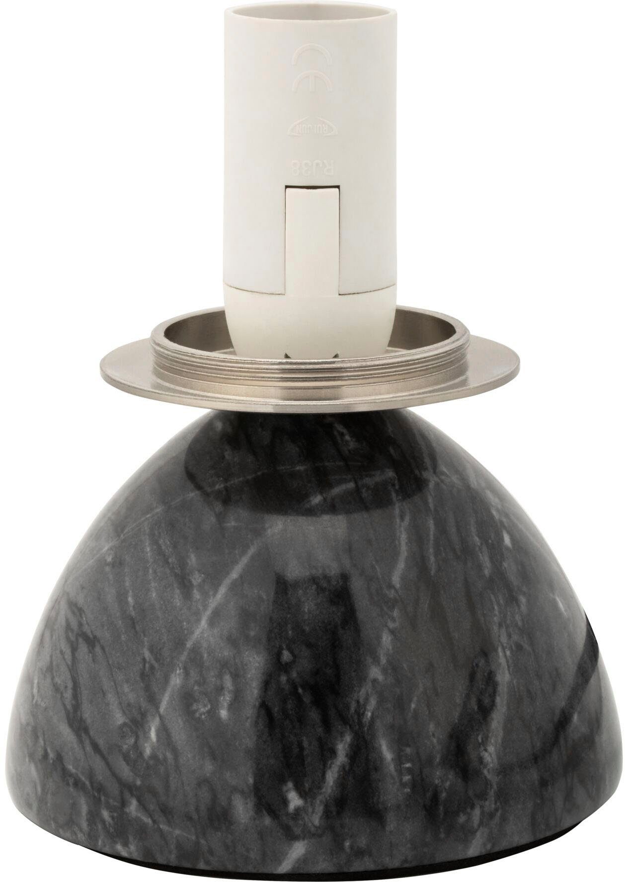 Ein-/Ausschalter, Shining Marmor/Glas, max20W Tischleuchte Schwarz/Weiß E14 Pauleen ohne 230V Leuchtmittel, Pearl