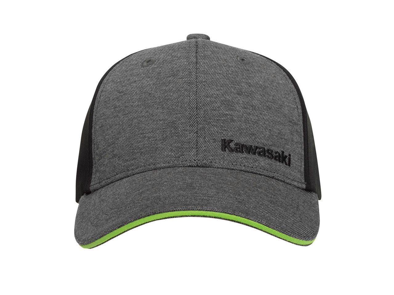 Kawasaki Baseball Cap Kawasaki Sports Cap Base Cap Mütze schwarz grau