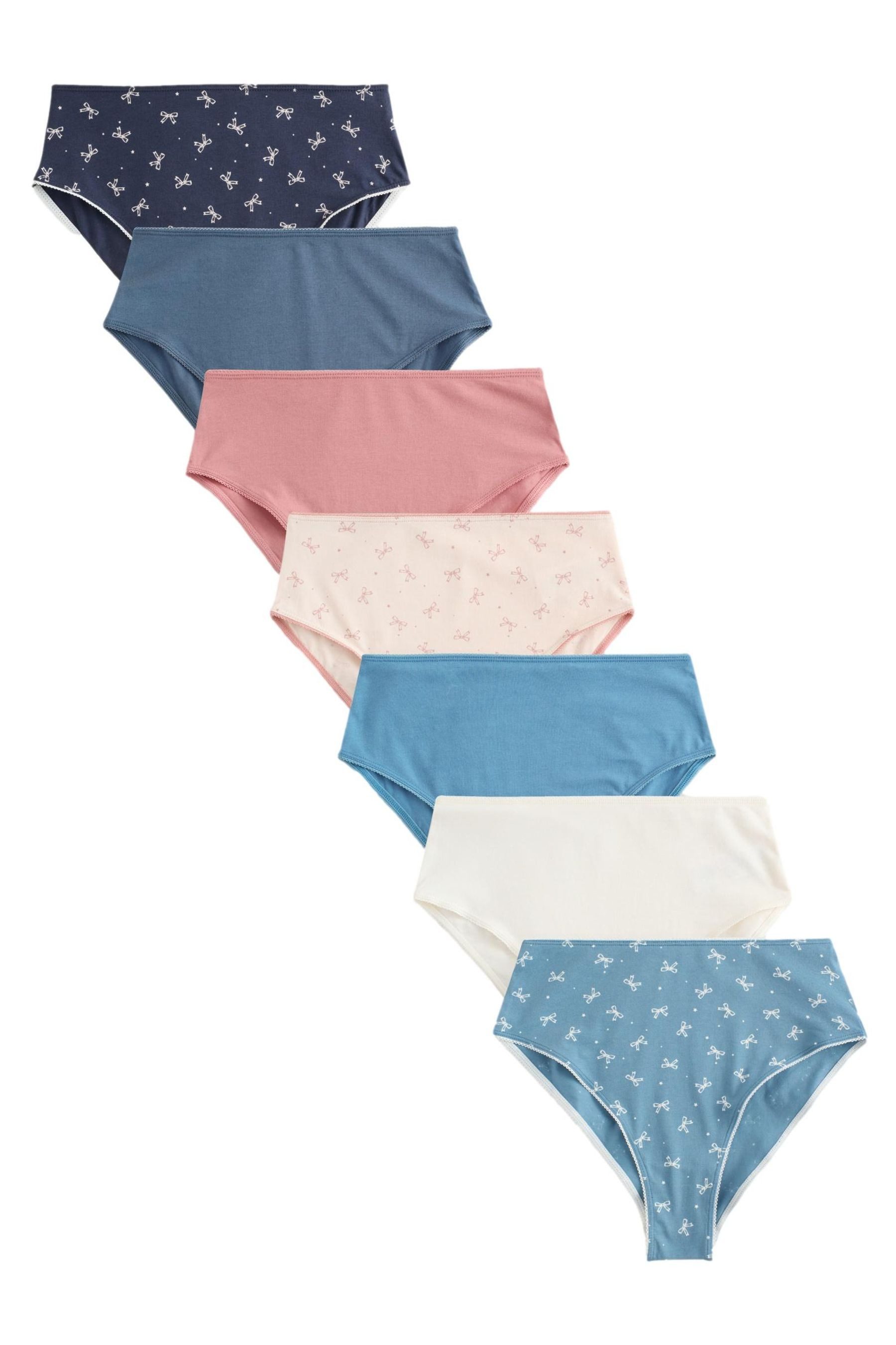Taillenslip Hochbund-Slips mit hohem Beinausschnitt, 7er-Pack