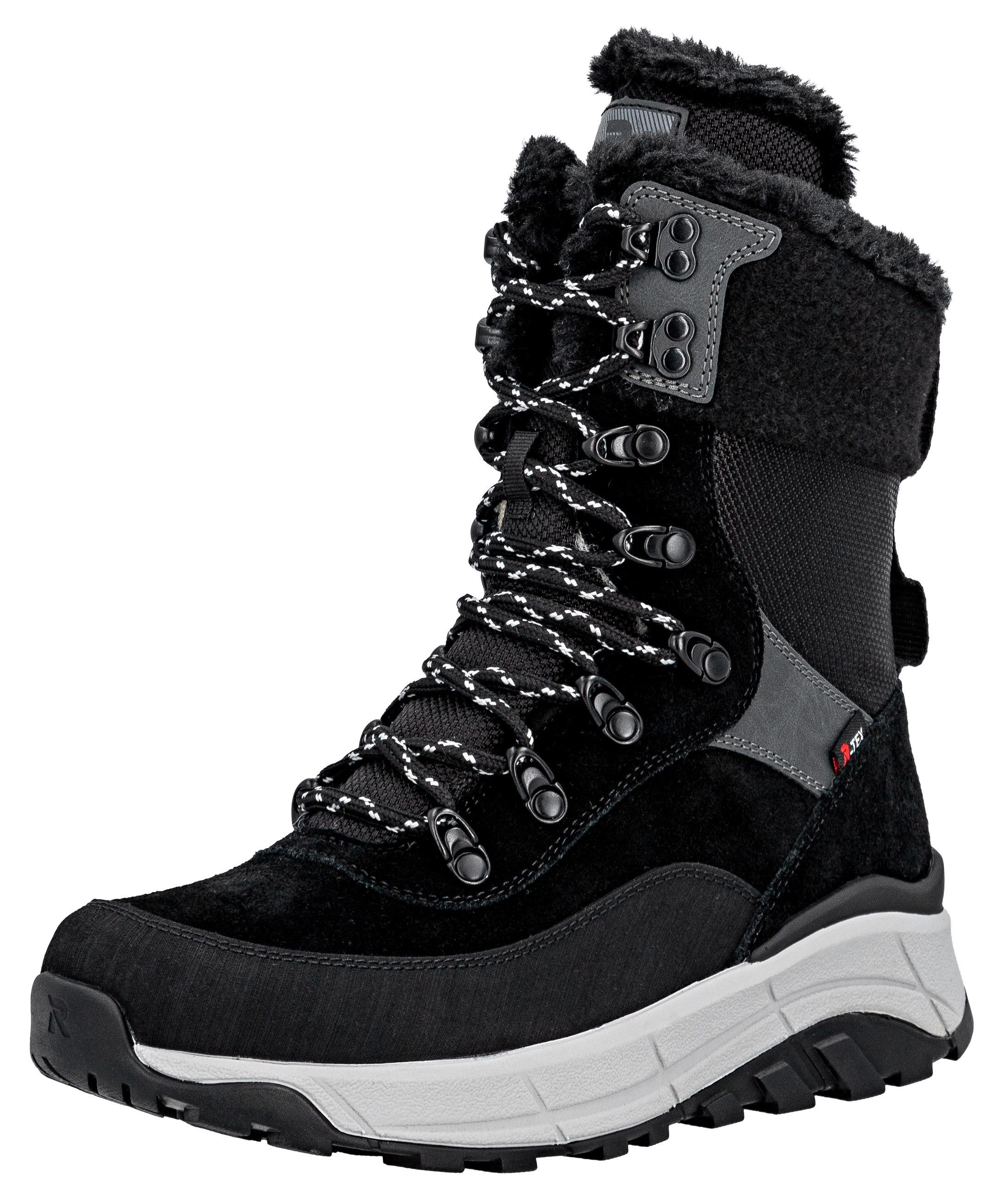 Rieker Winterboots, Schneeboots, Outdoorstiefelette, TEX Ausstattung, Fiber Grip Sohle