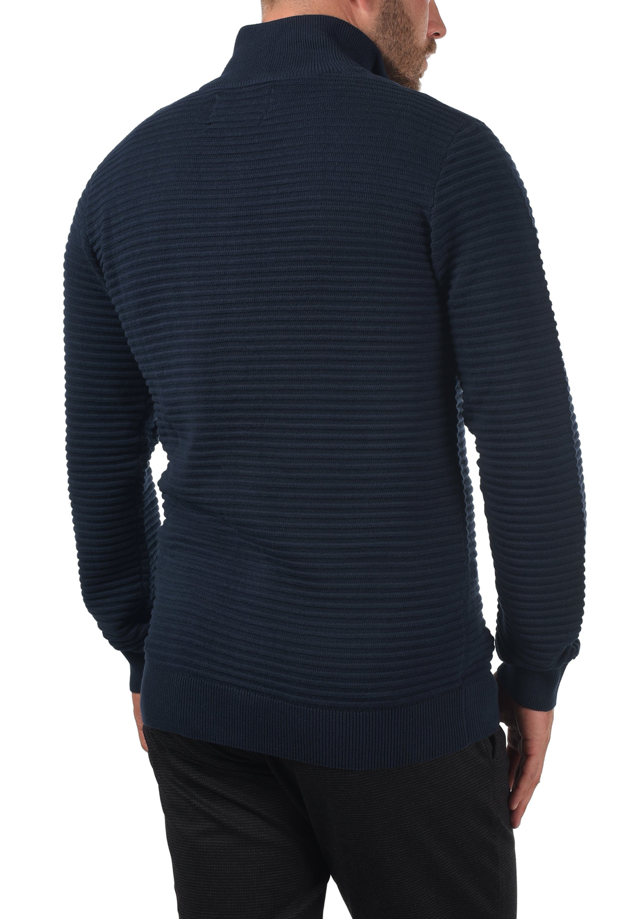 Indicode Cardigan IDArctic Navy (400) aus Feinstrick Strickjacke