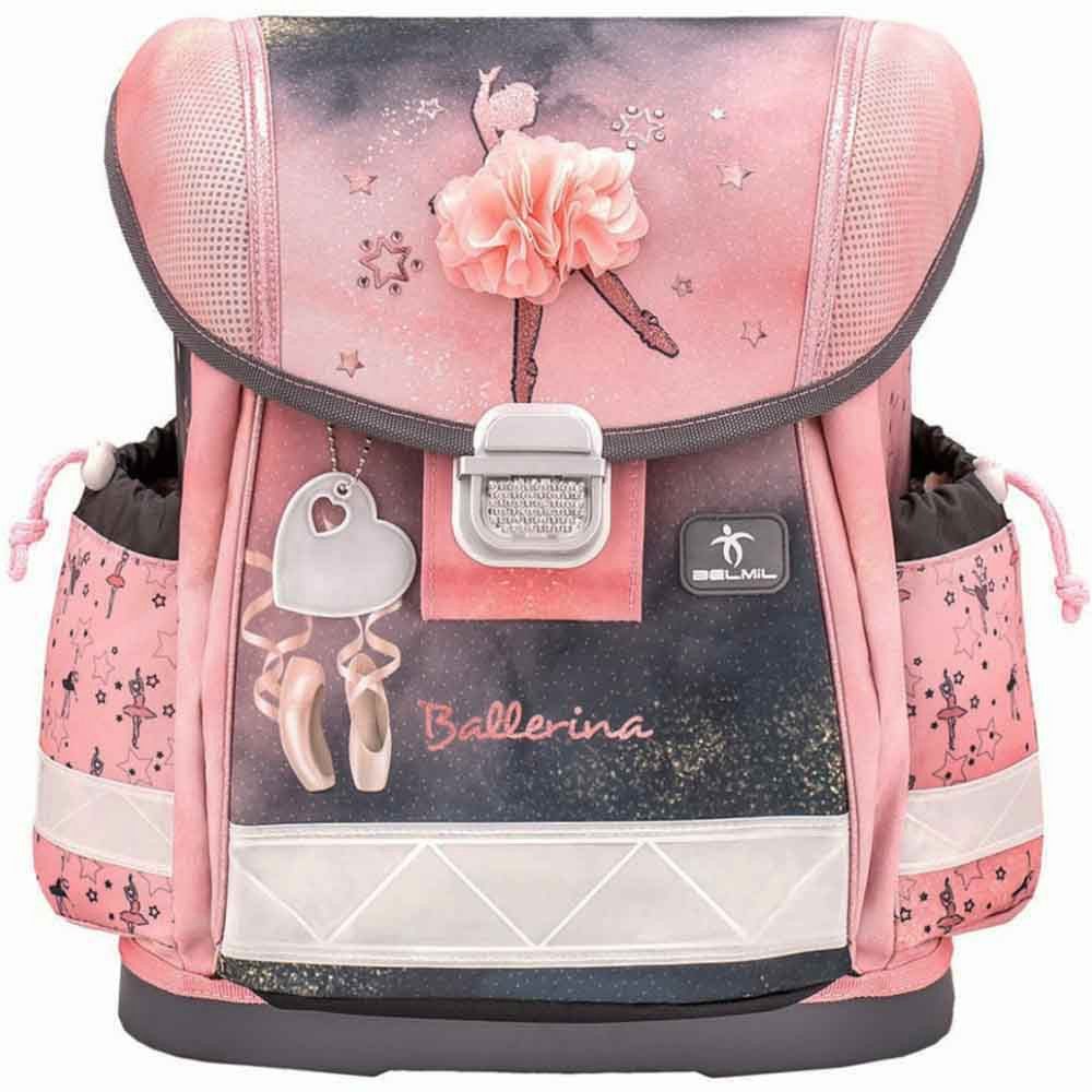 Belmil Schulranzen Set Classy 10-teilig 2025 Mädchen Ballerina Black Pink