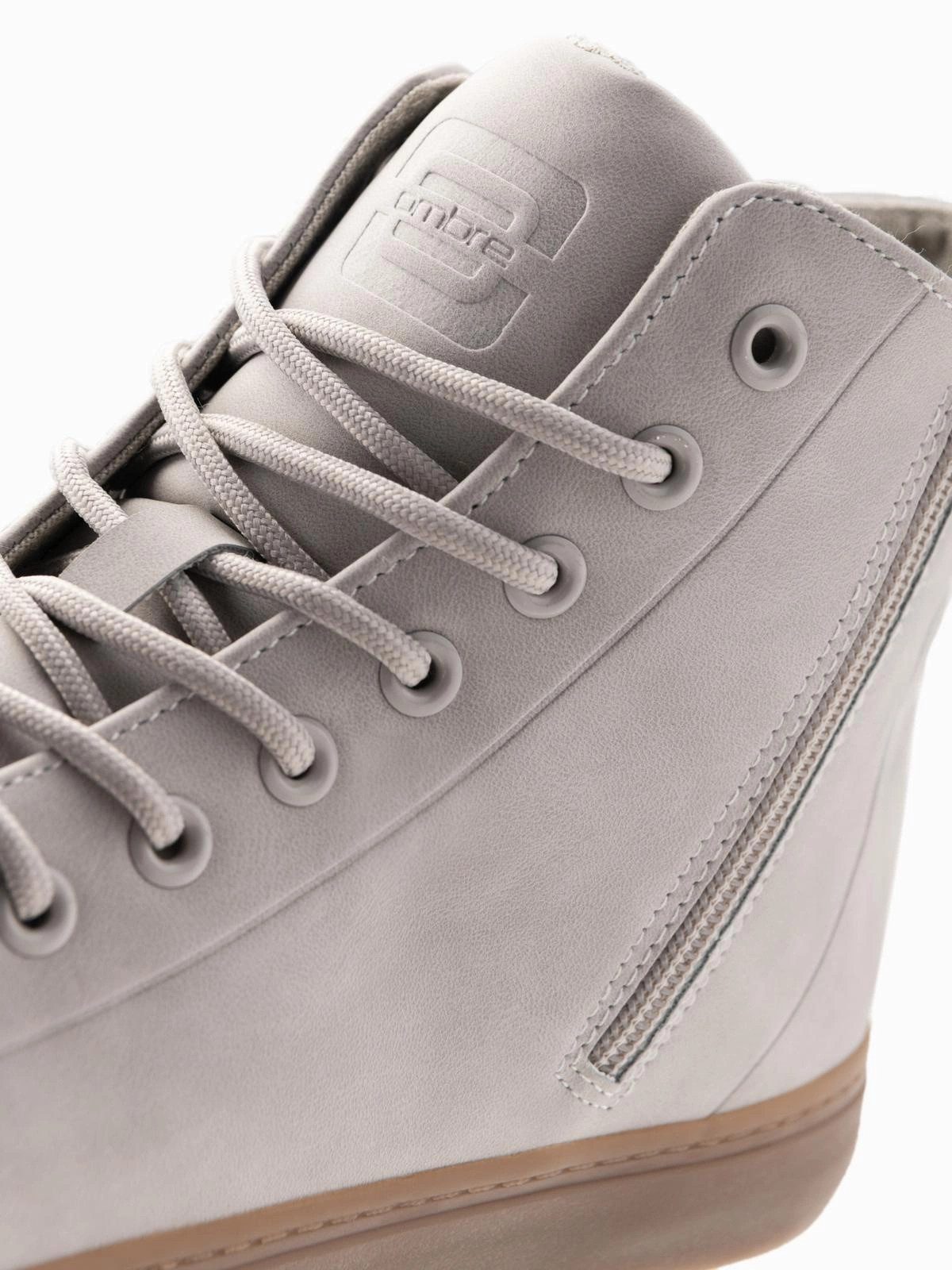 OMBRE Knöchelhohe Herren-Turnschuhe mit Gummisohle Schnürschuh – Bild 2 von 5