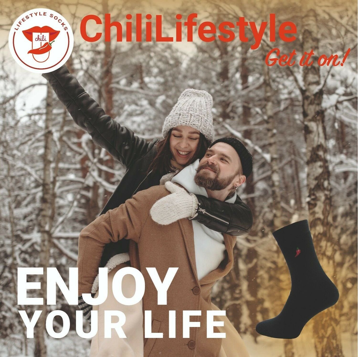 Ski Chili Wintersocken, Socken, 9 Thermo Damen, und für Chili Herren Lifestyle Paar, Strümpfe