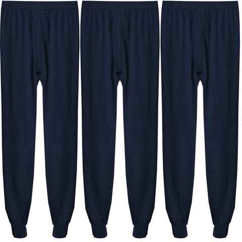 TEXEMP Thermounterhose 3er Pack Thermo Unterwäsche Thermounterhose lange Unterhose Herren (Packung, 3er-Pack) 90% Baumwolle
