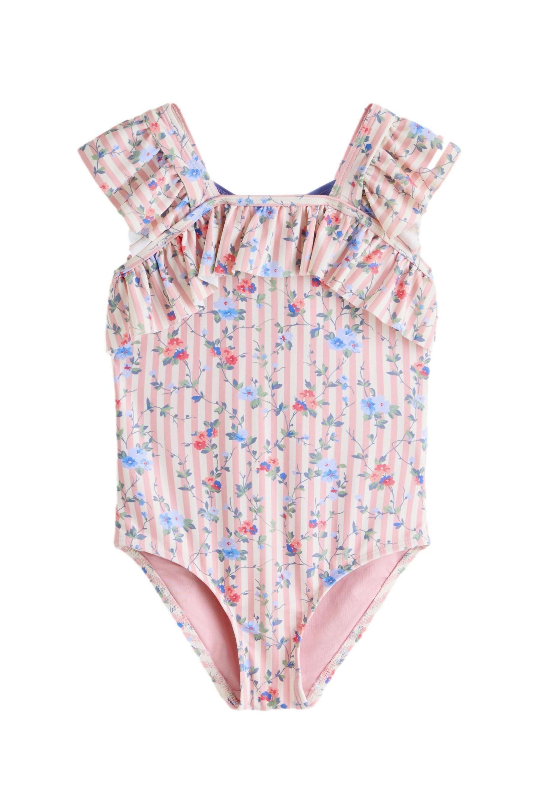 Badeanzug Laura Ashley Badeanzug mit Rüschen