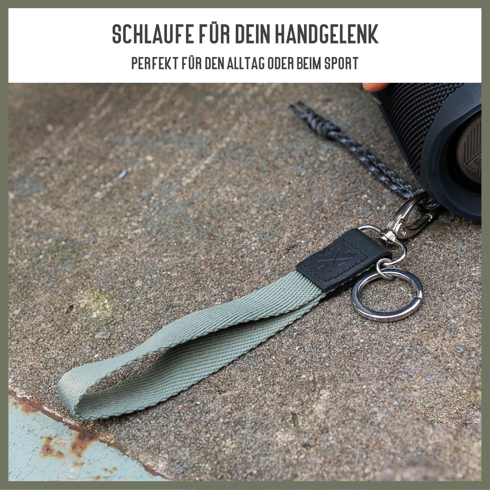 Things of Happiness Schlüsselanhänger Schlüsselband kurz mit Schlüsselring und Karabiner, kurzes Lanyard, Geschenk