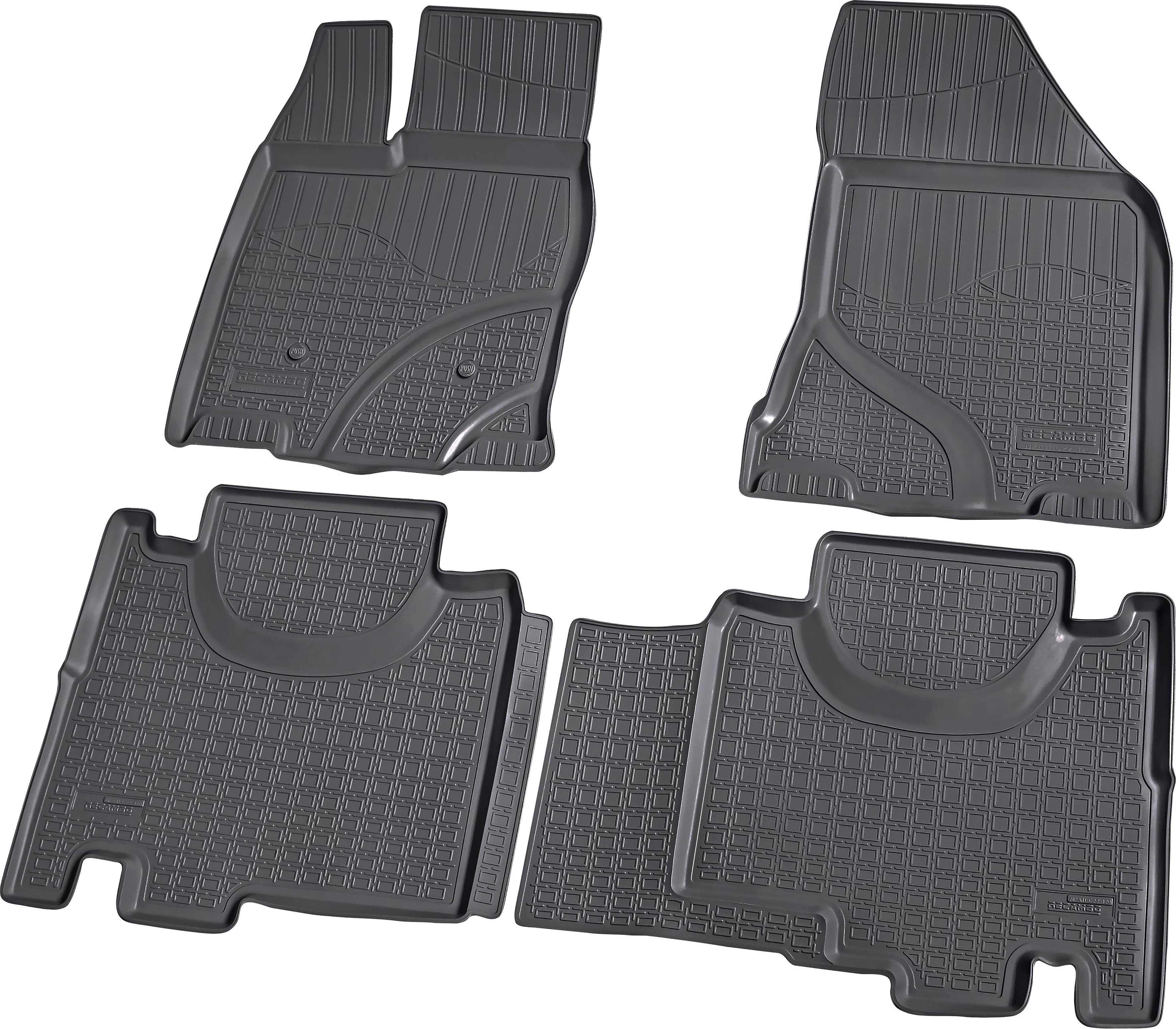 RECAMBO Passform-Fußmatten CustomComforts (4 - Edge, St), perfekte 2006 2014, Passform für I Ford